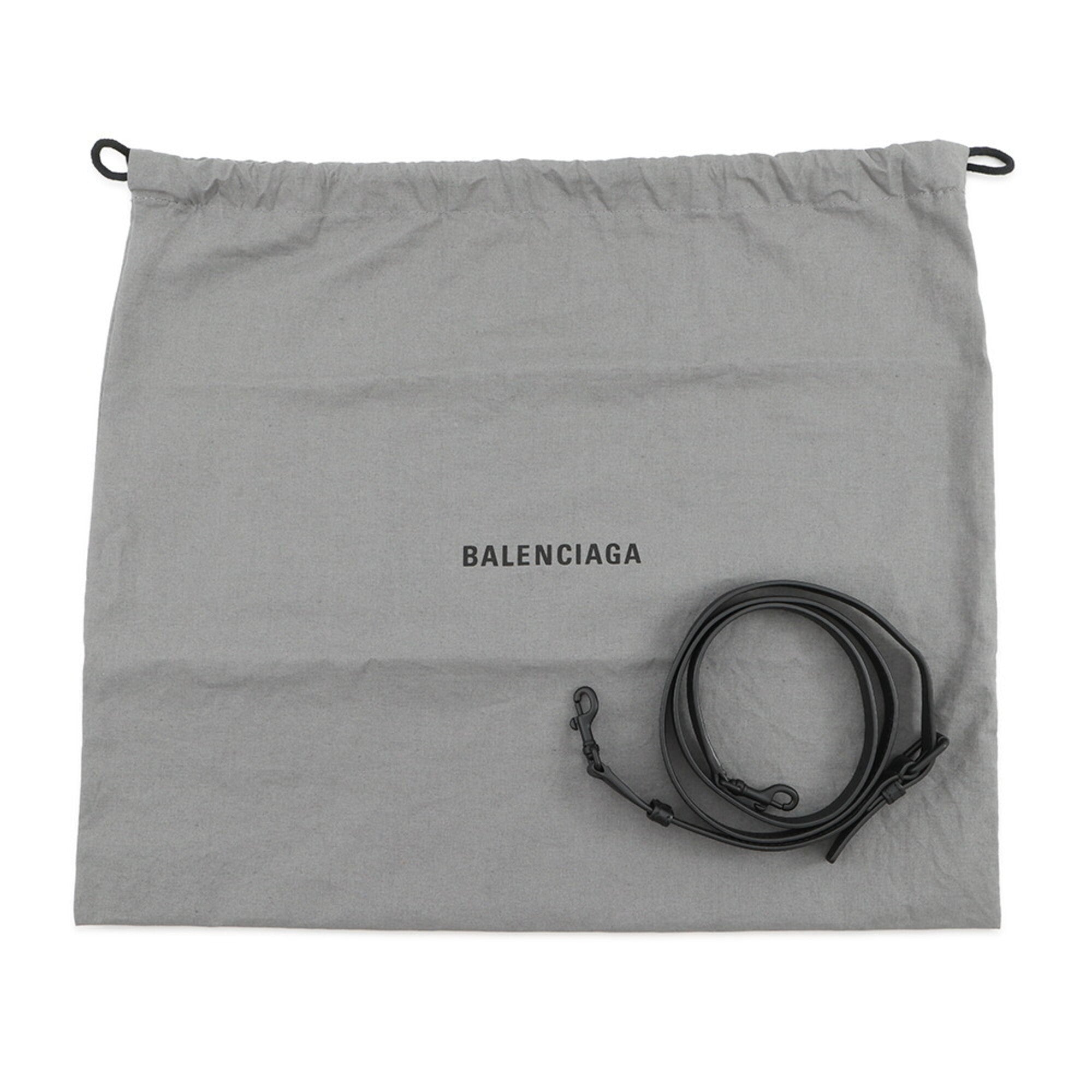 Balenciaga Black Leather Hand
