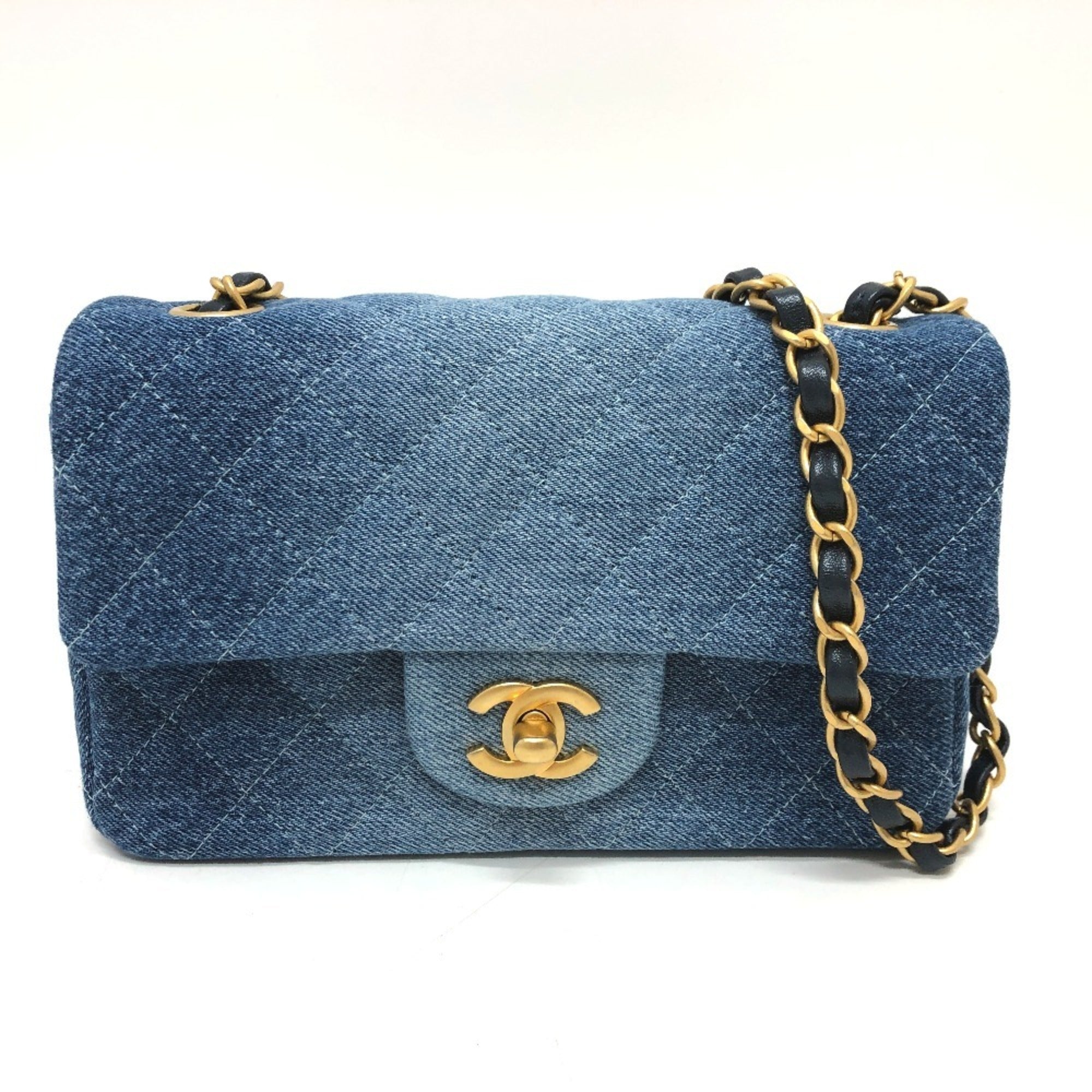 Chanel Matelasse Blue Denim Shoulder Bag