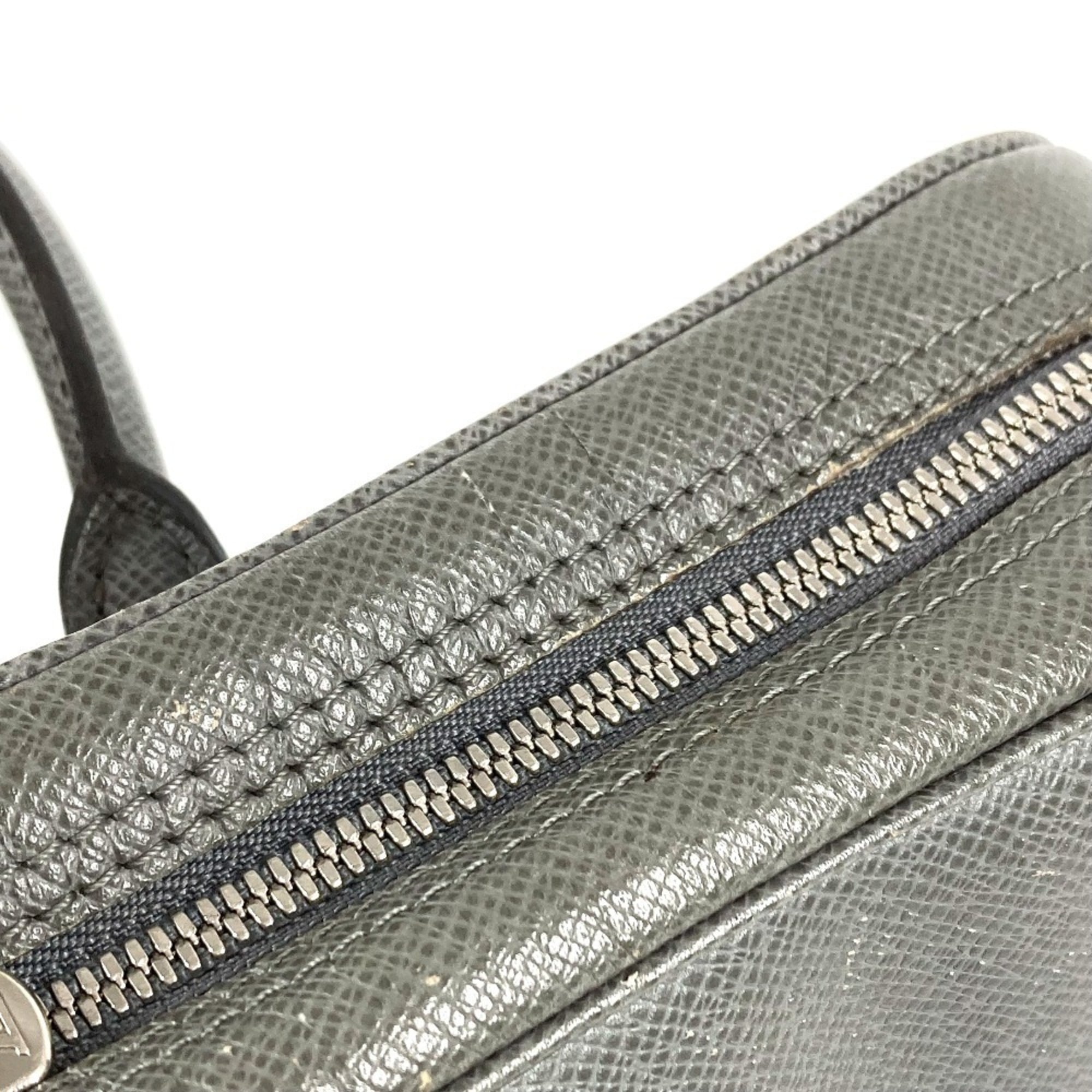 Louis Vuitton Galle Glacier Gray Taiga Leather Handbag Tote Bag