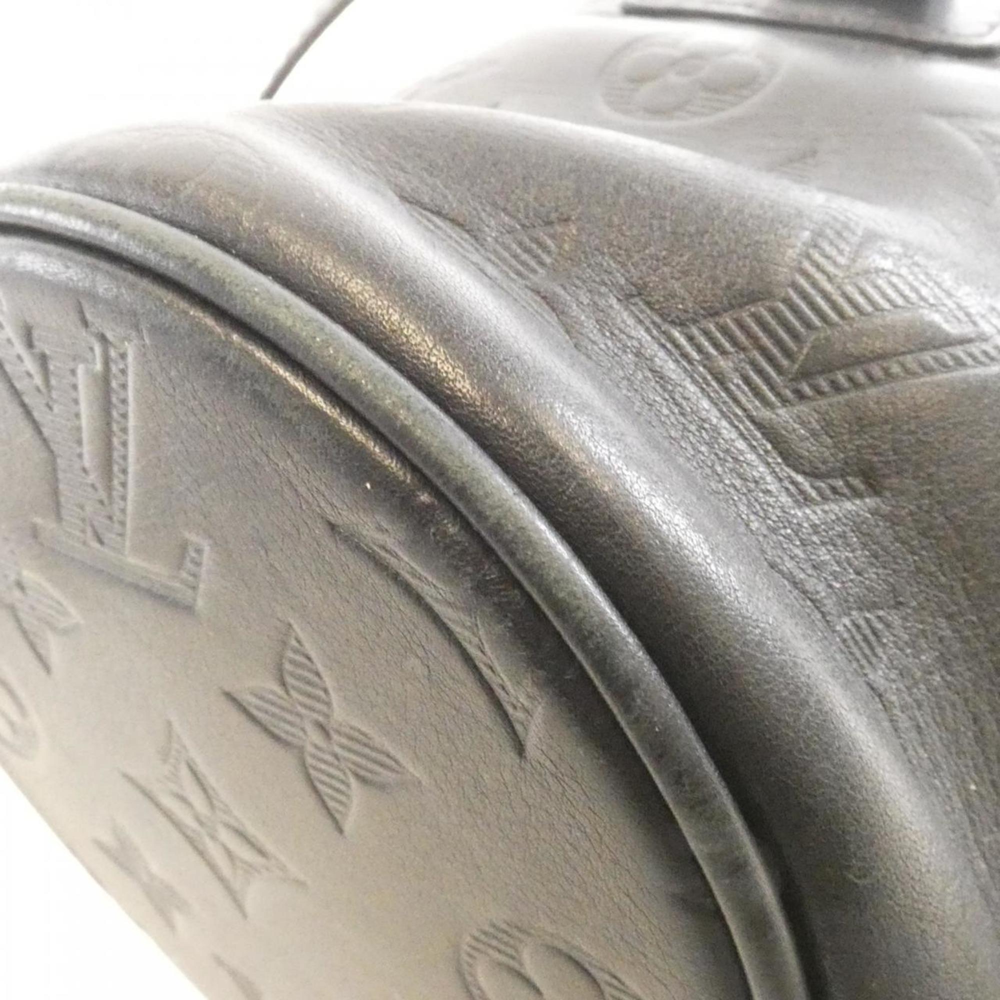 Louis Vuitton Black Leather Shoulder Bag