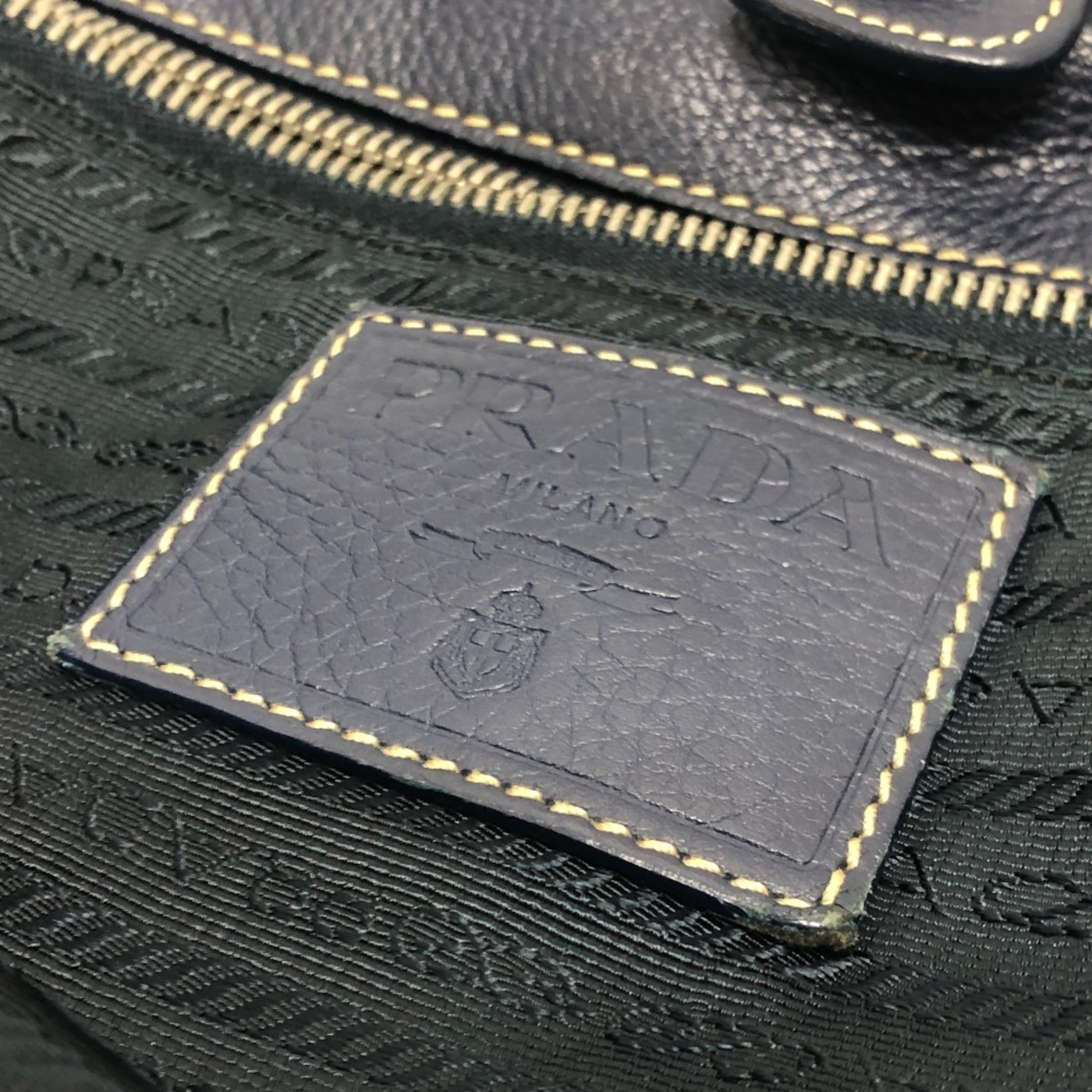 Prada Blue Nylon Tote Bag
