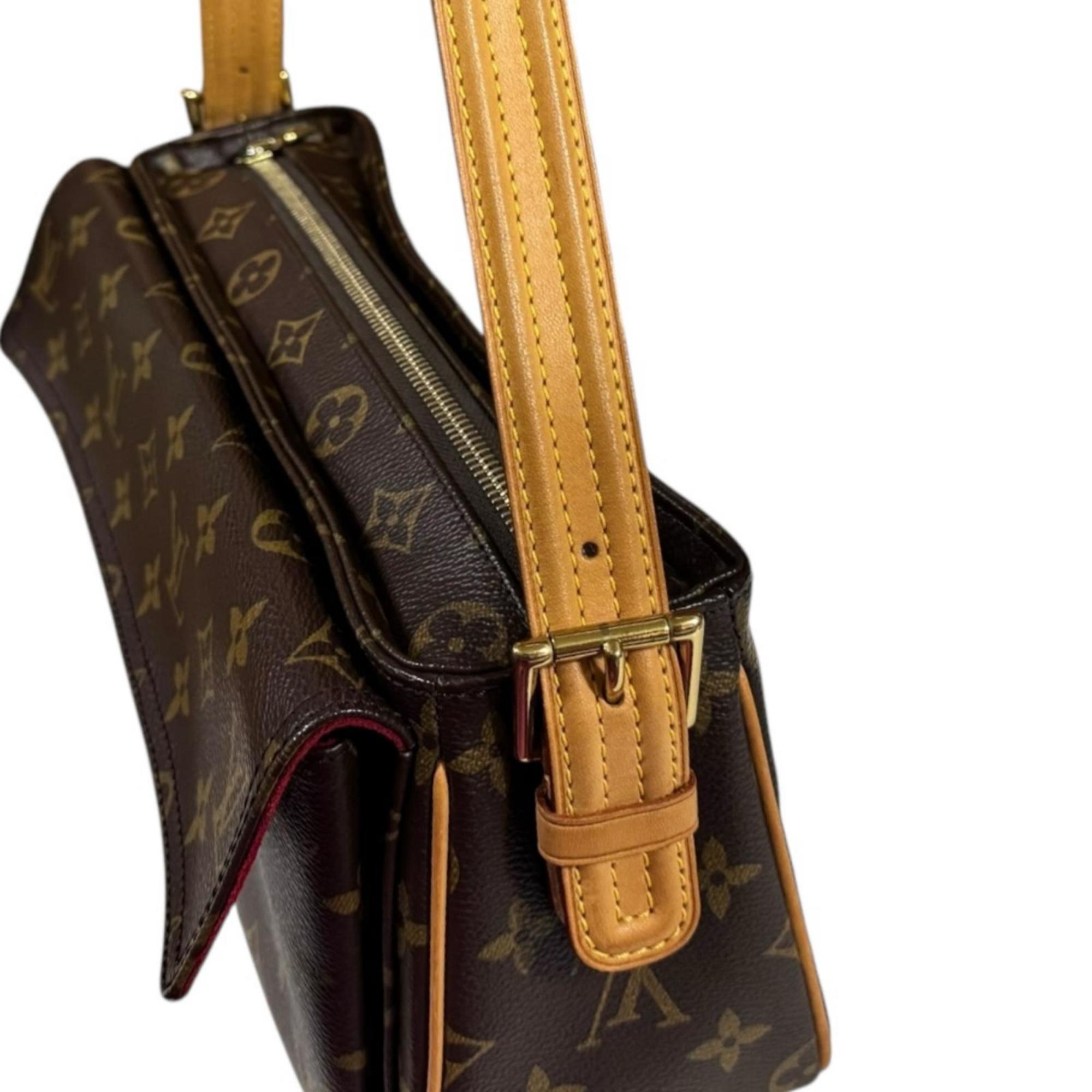 Louis Vuitton Brown Monogram Canvas Shoulder Bag