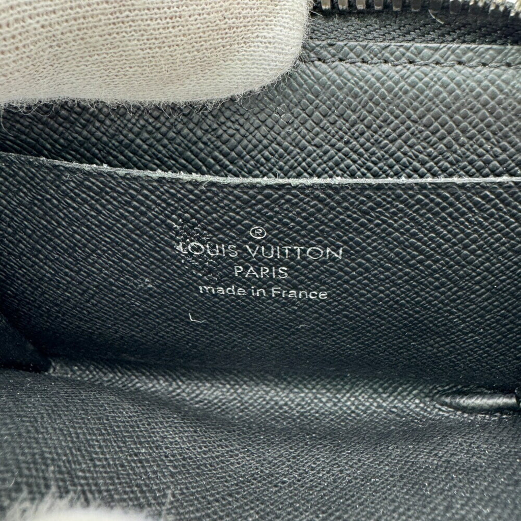 Louis Vuitton Black Leather Coin Purse/Coin Case