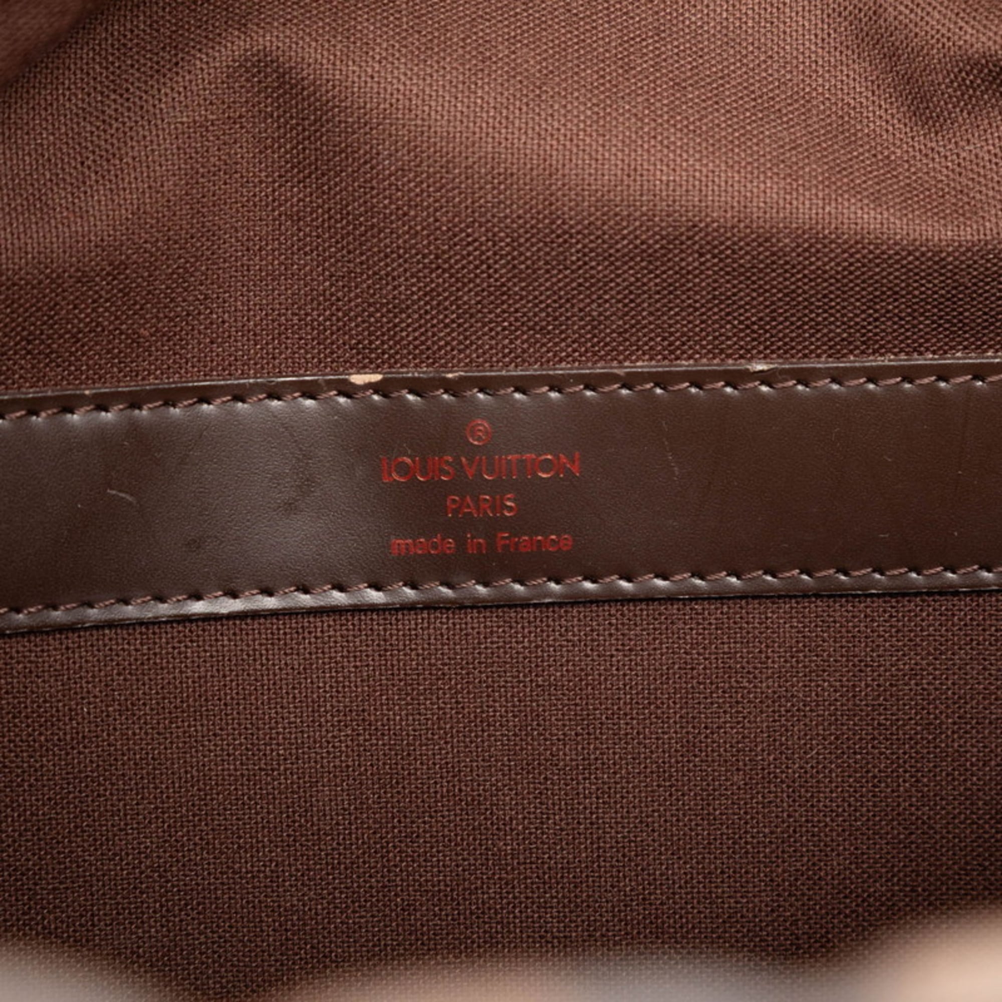 Louis Vuitton Brown Damier Canvas Ebene Leather Pvc Messenger Bag