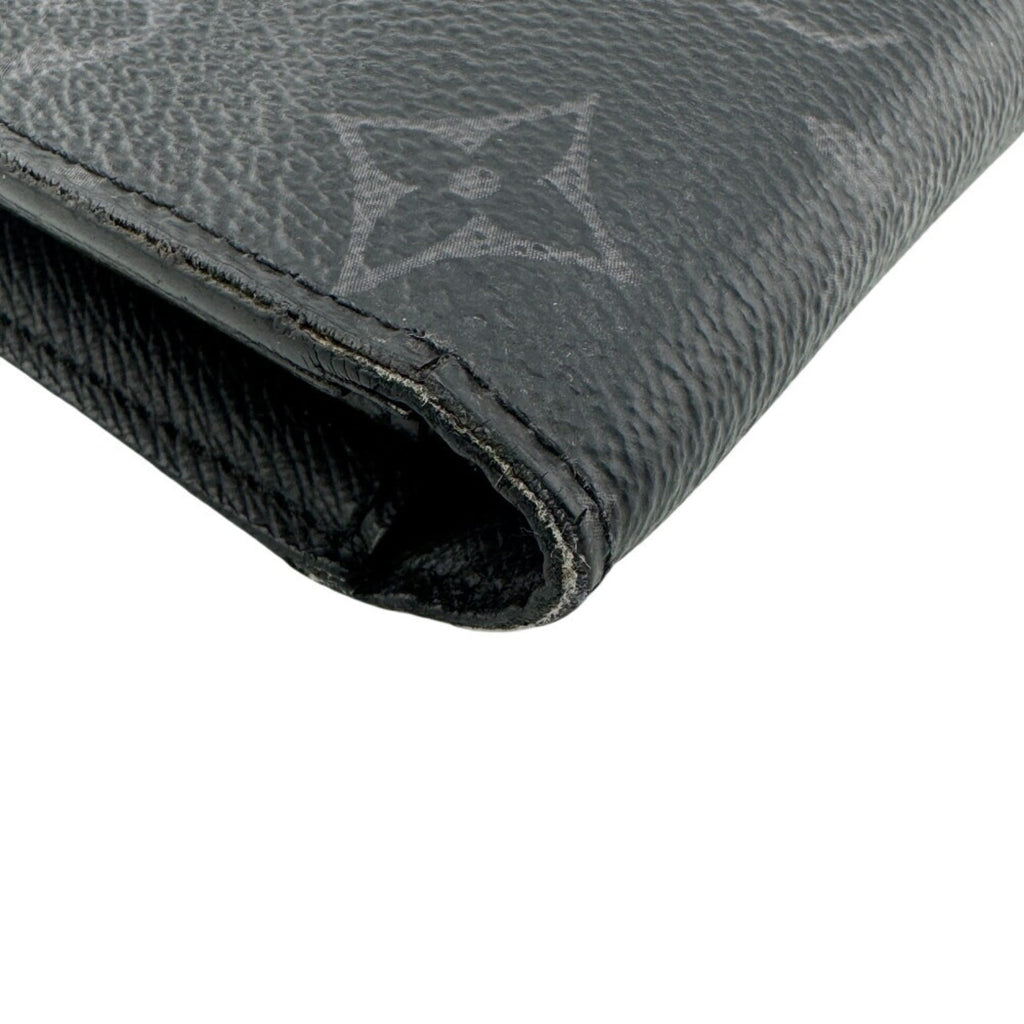 Louis Vuitton Black Leather Long Wallet
