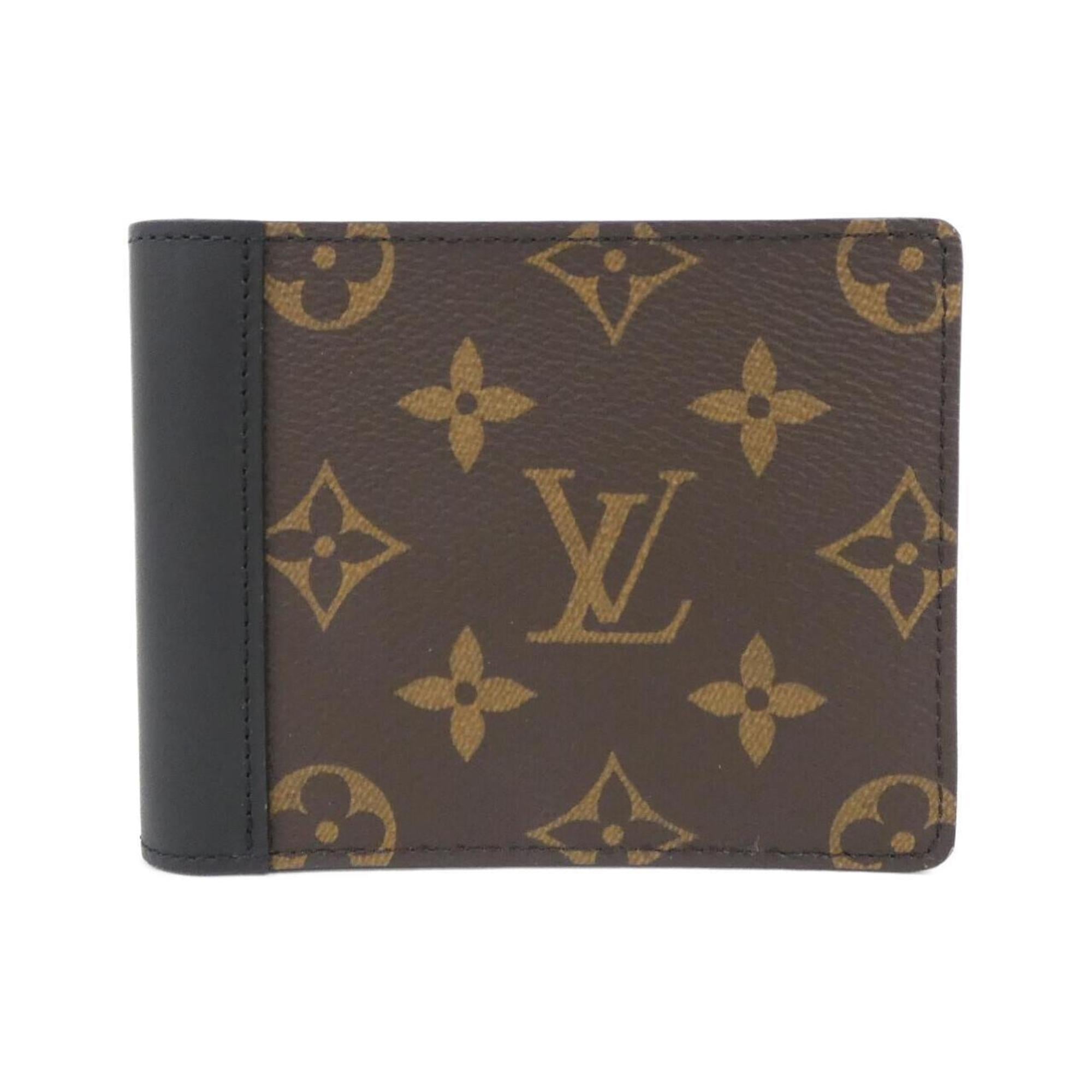 Louis Vuitton Brown Marron Coated Canvas Bill Wallet