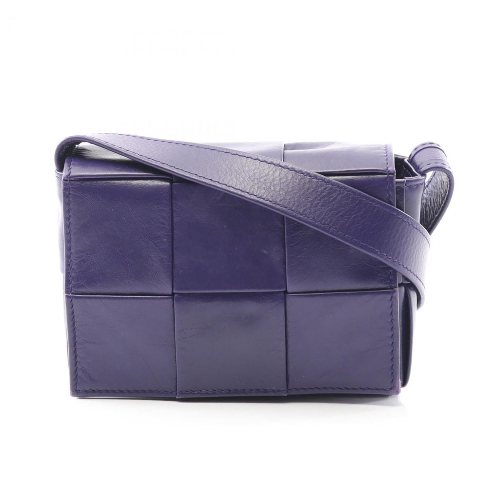 Bottega Veneta Purple Leather Shoulder Bag