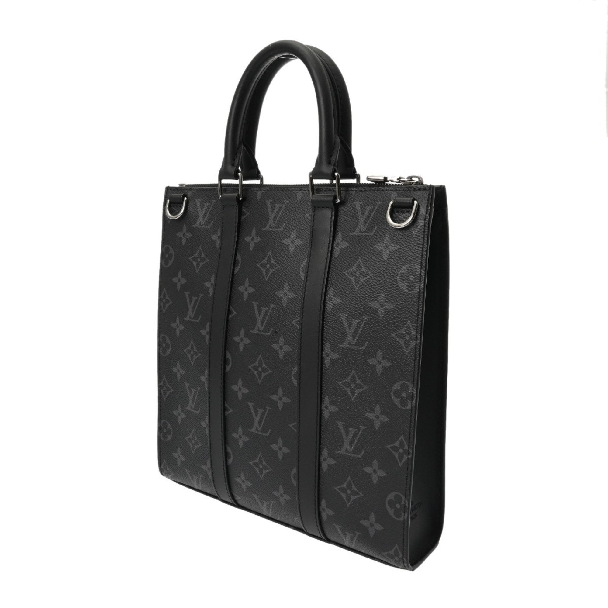 Louis Vuitton Black Gray Monogram Eclipse Canvas Handbag