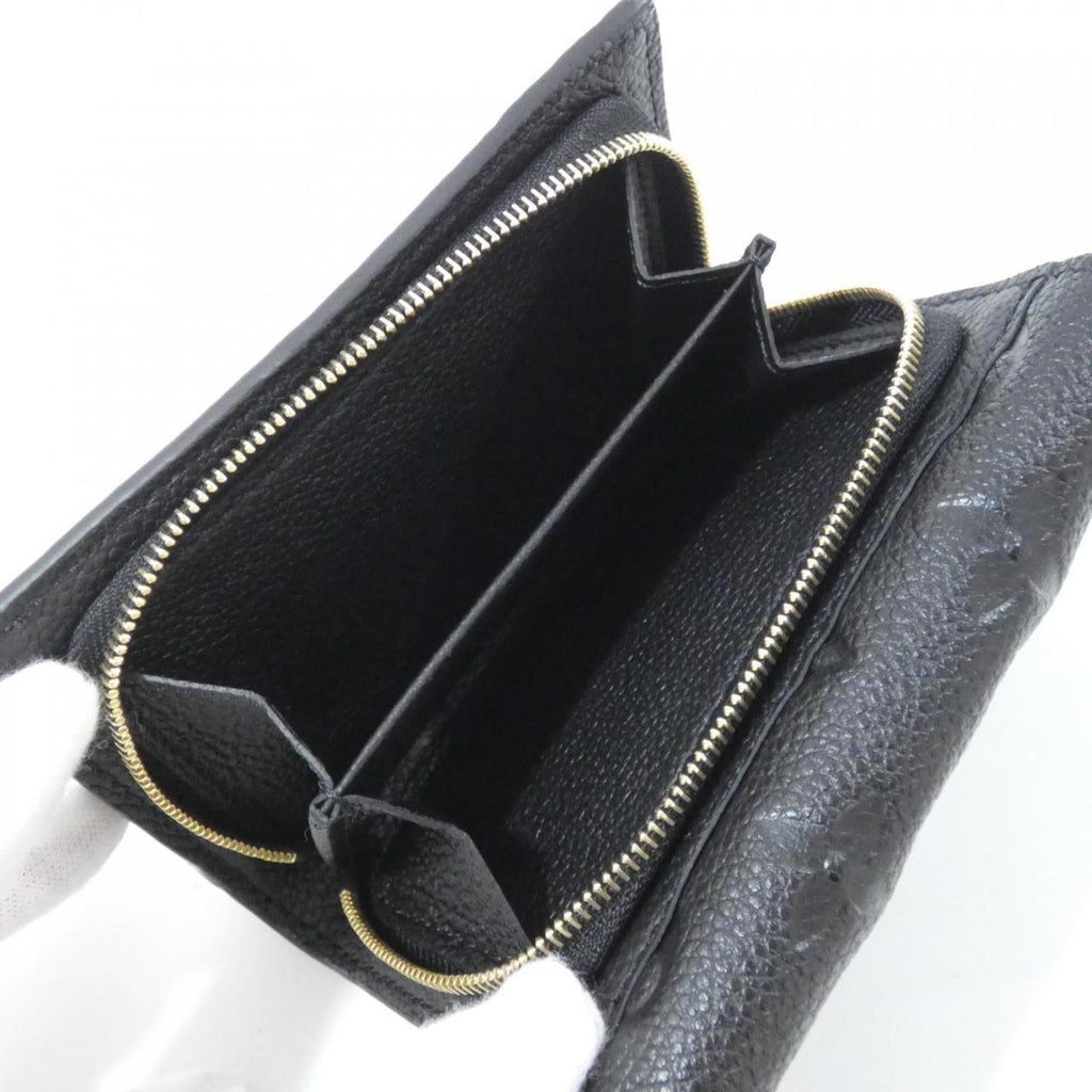 Louis Vuitton Black Leather Wallet (Tri-Fold)