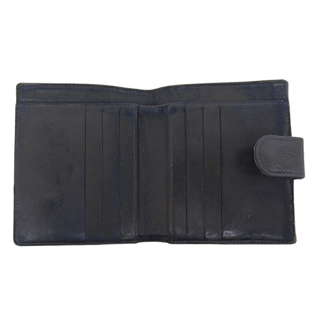 Chanel Black Grained Calfskin Wallet (Bi-Fold)