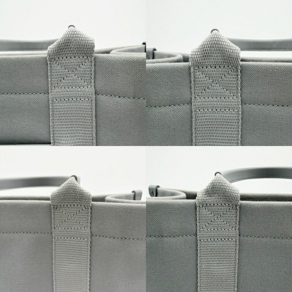 Balenciaga Gray Canvas Leather Tote
