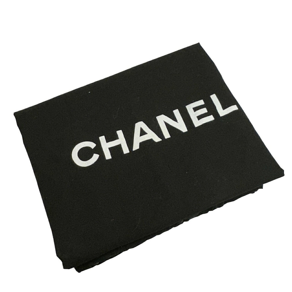 Chanel Beige Black Tweed Leather Tote Bag