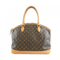 Louis Vuitton Brown Coated Canvas Handbag