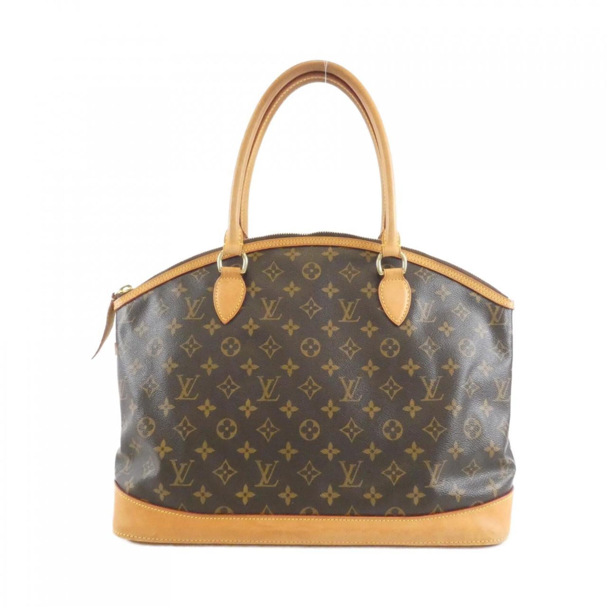 Louis Vuitton Brown Coated Canvas Handbag