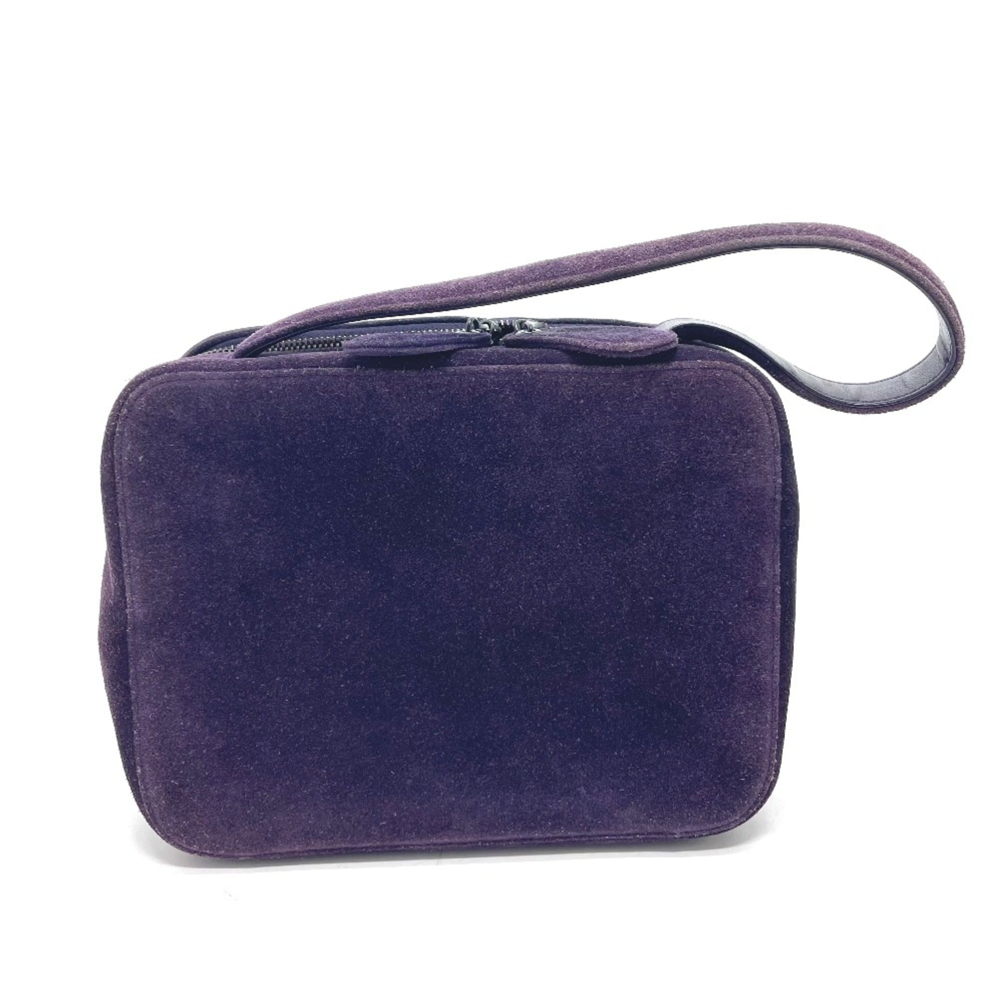 Chanel Purple Leather Handbag