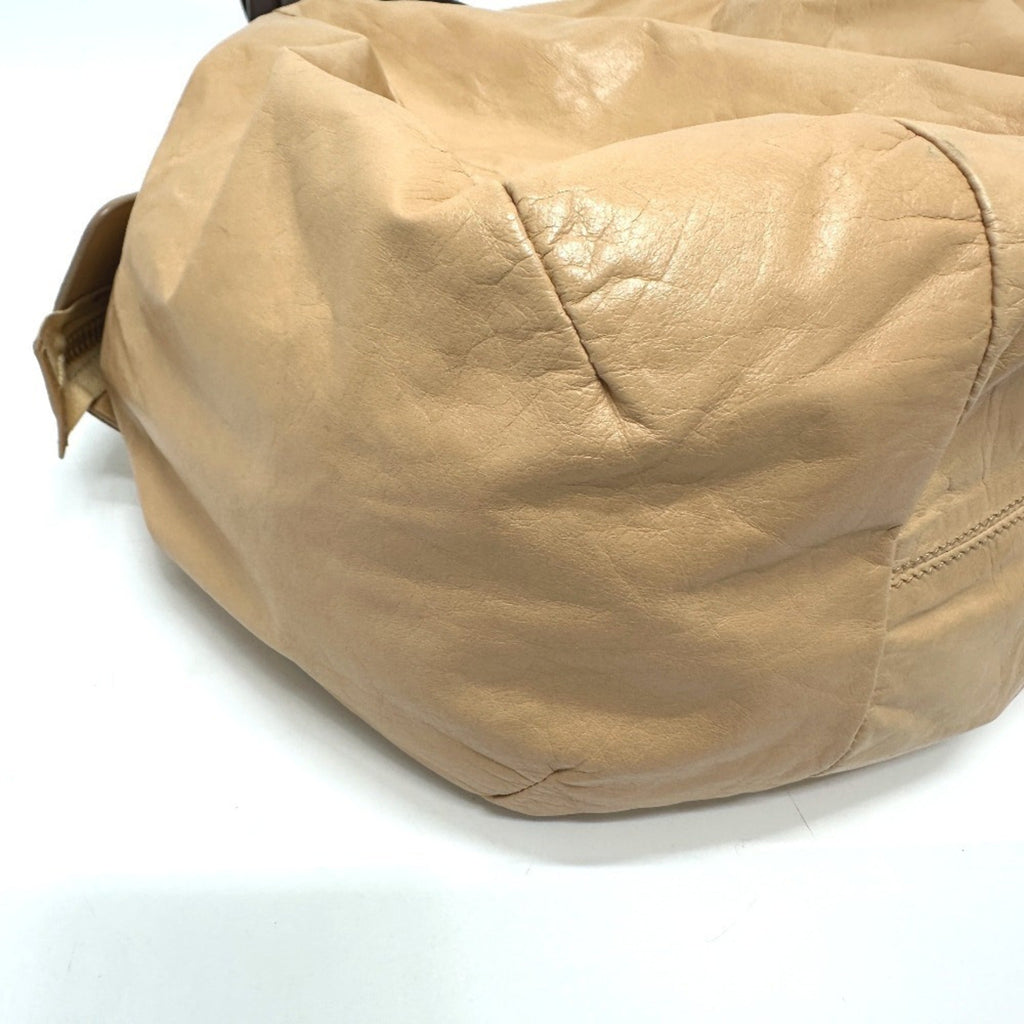 Celine Beige Leather Handbag Tote Bag
