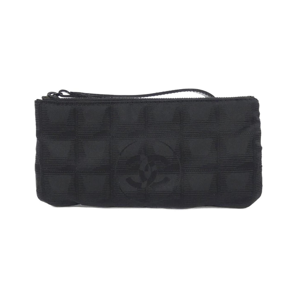 Chanel Travel Line Black Nylon Pouch