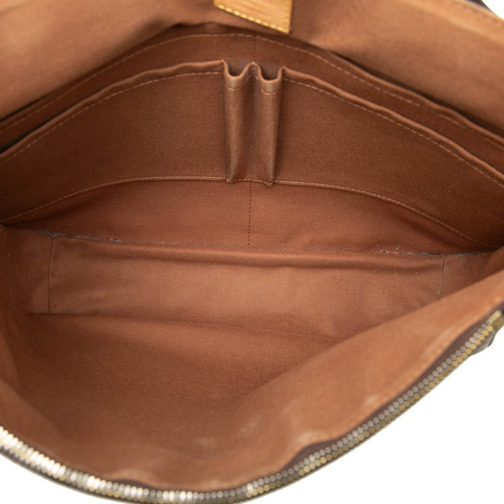 Louis Vuitton Brown Pvc Messenger Bag Shoulder Bag