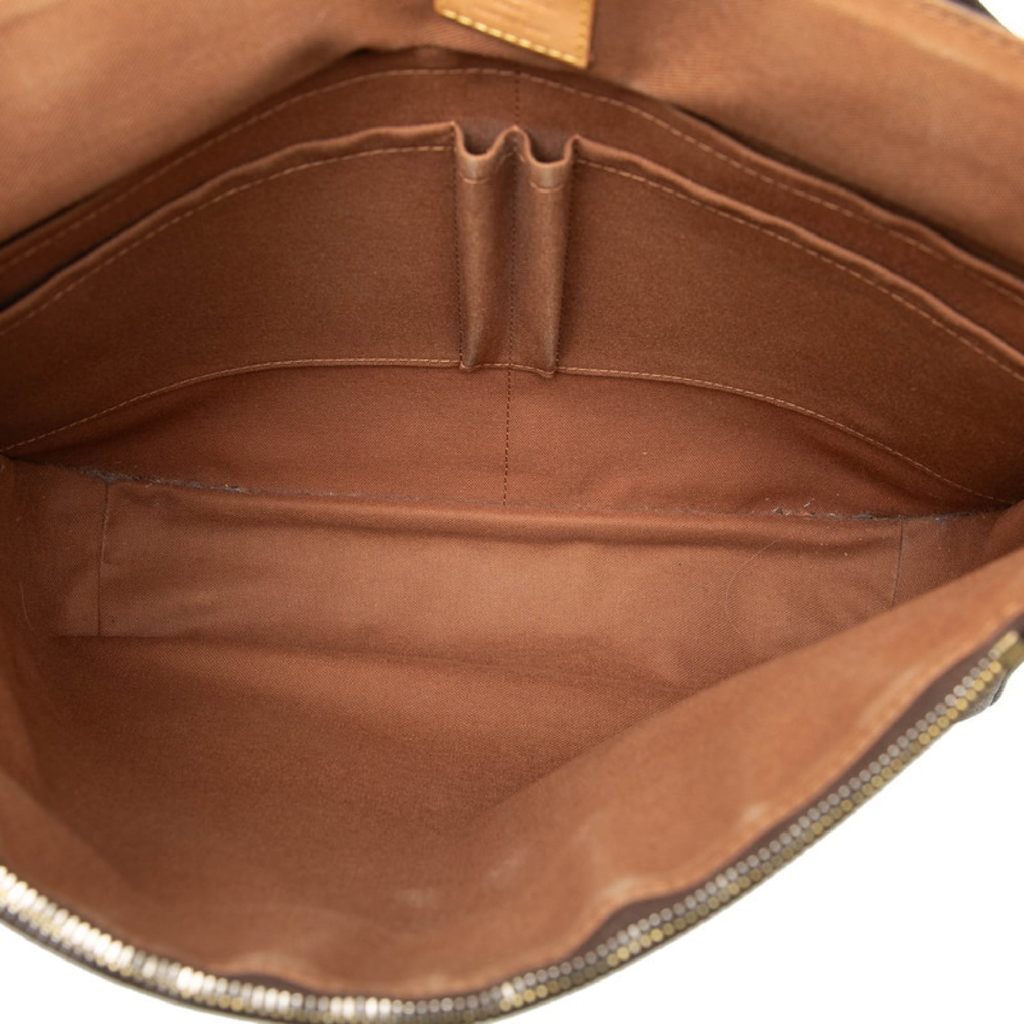 Louis Vuitton Brown Pvc Messenger Bag Shoulder Bag