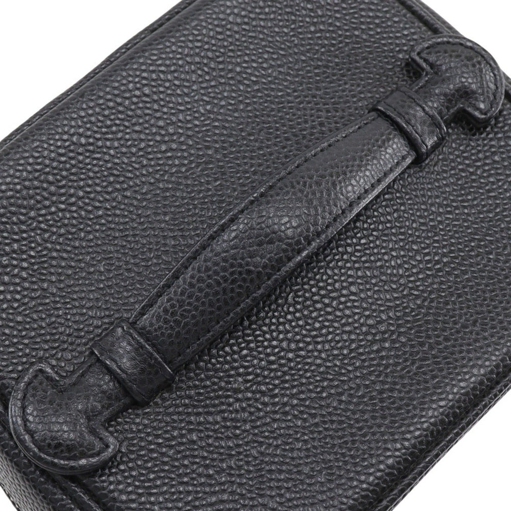 Chanel Black Caviar Leather Handbag Pouch