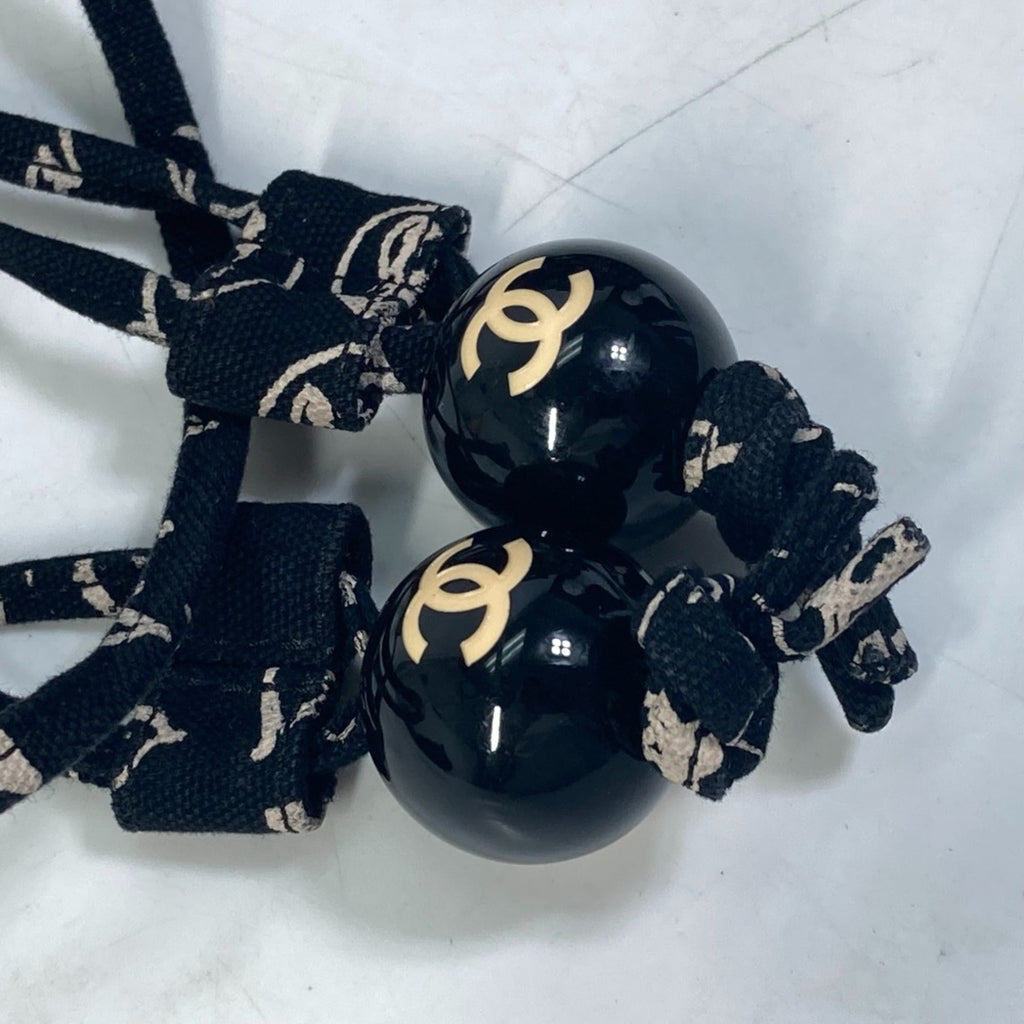 Chanel Black Cloth Tote Bag