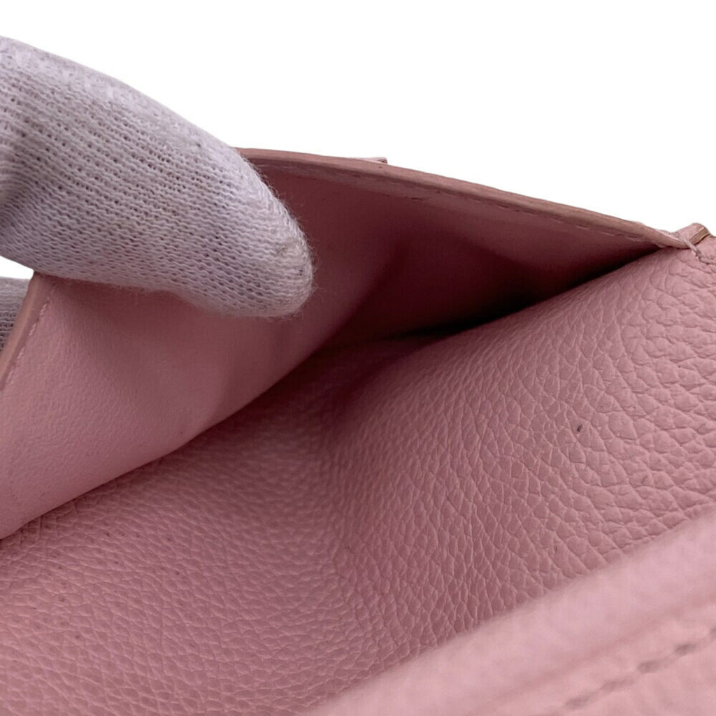 Louis Vuitton Pink Leather Wallet