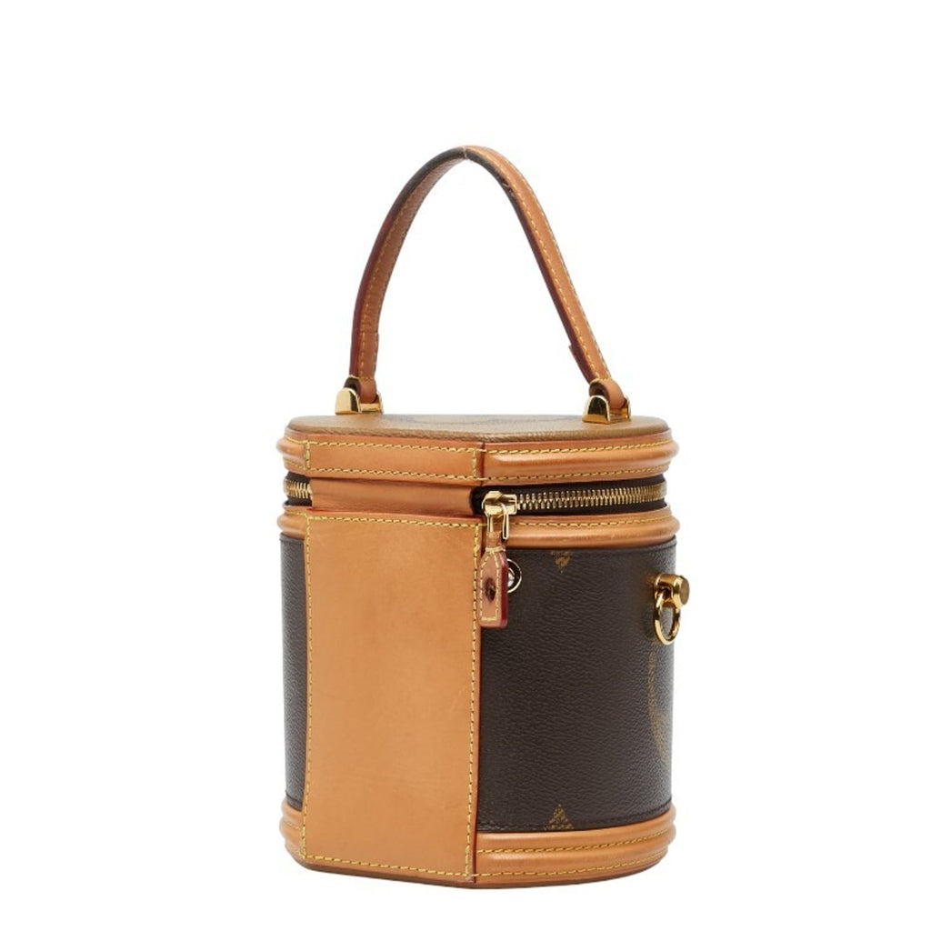 Louis Vuitton Brown Pvc Leather Shoulder Bag Vanity Bag