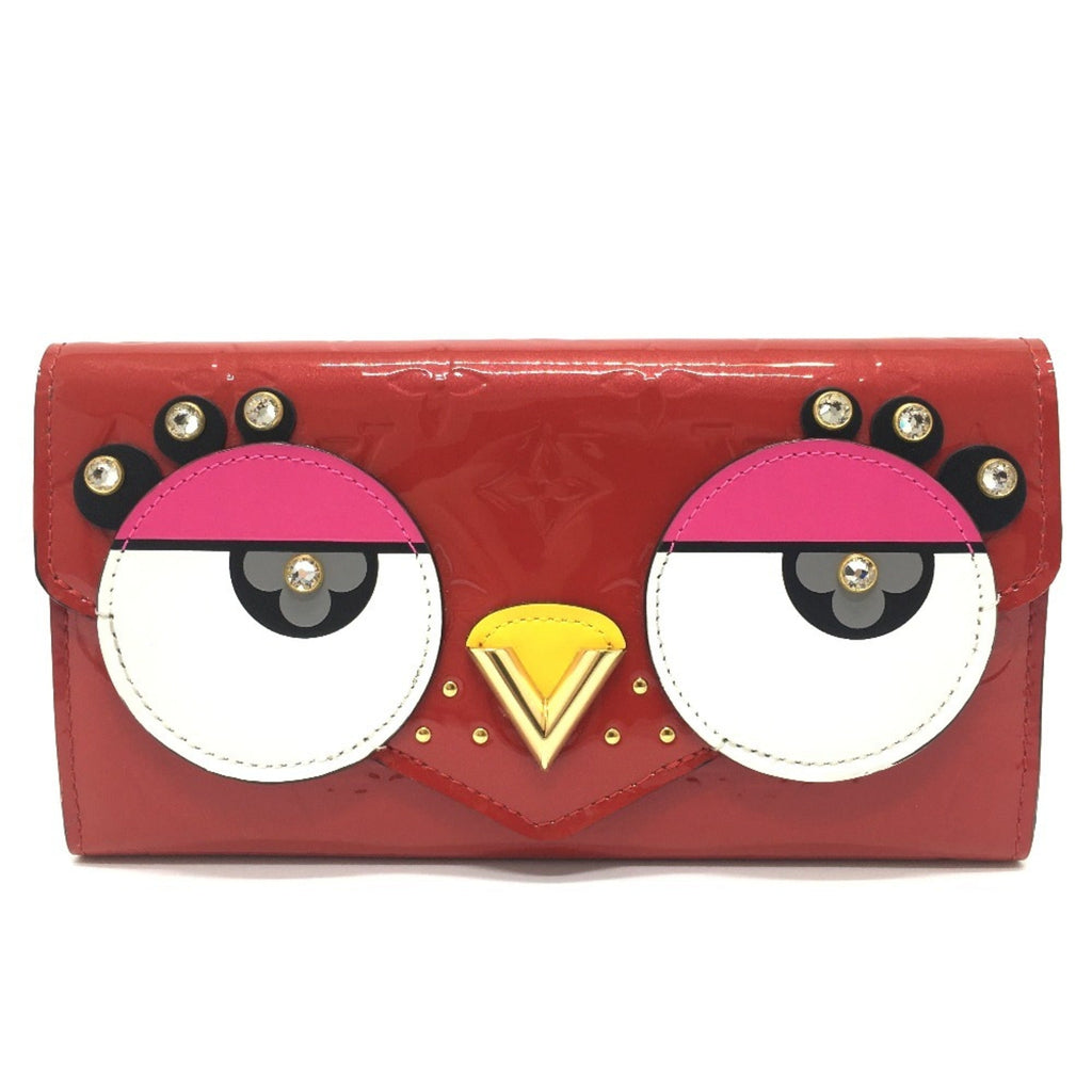 Louis Vuitton Cerise Red Color Monogram Vernis Long Wallet
