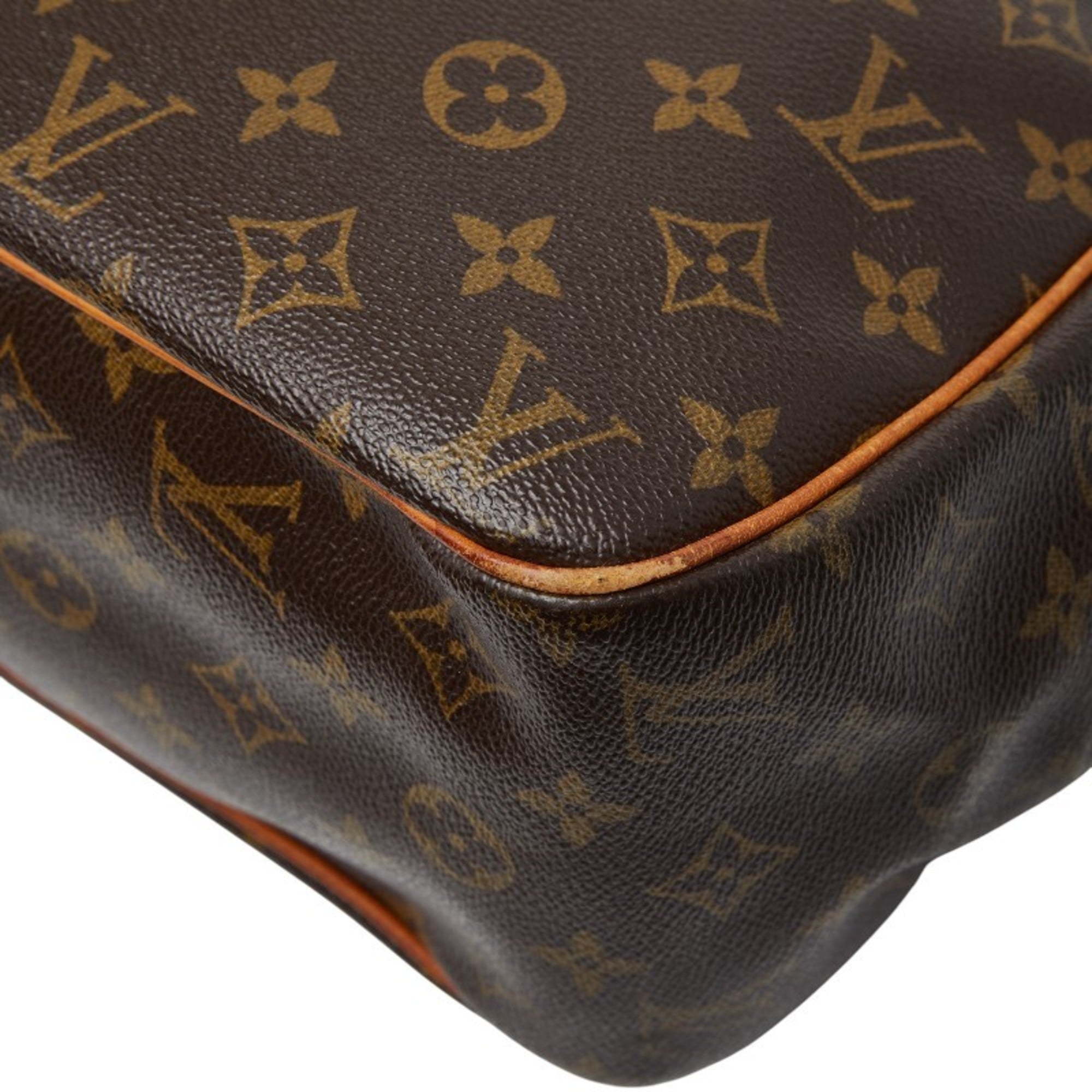 Louis Vuitton Brown Pvc Shoulder Bag Tote Bag