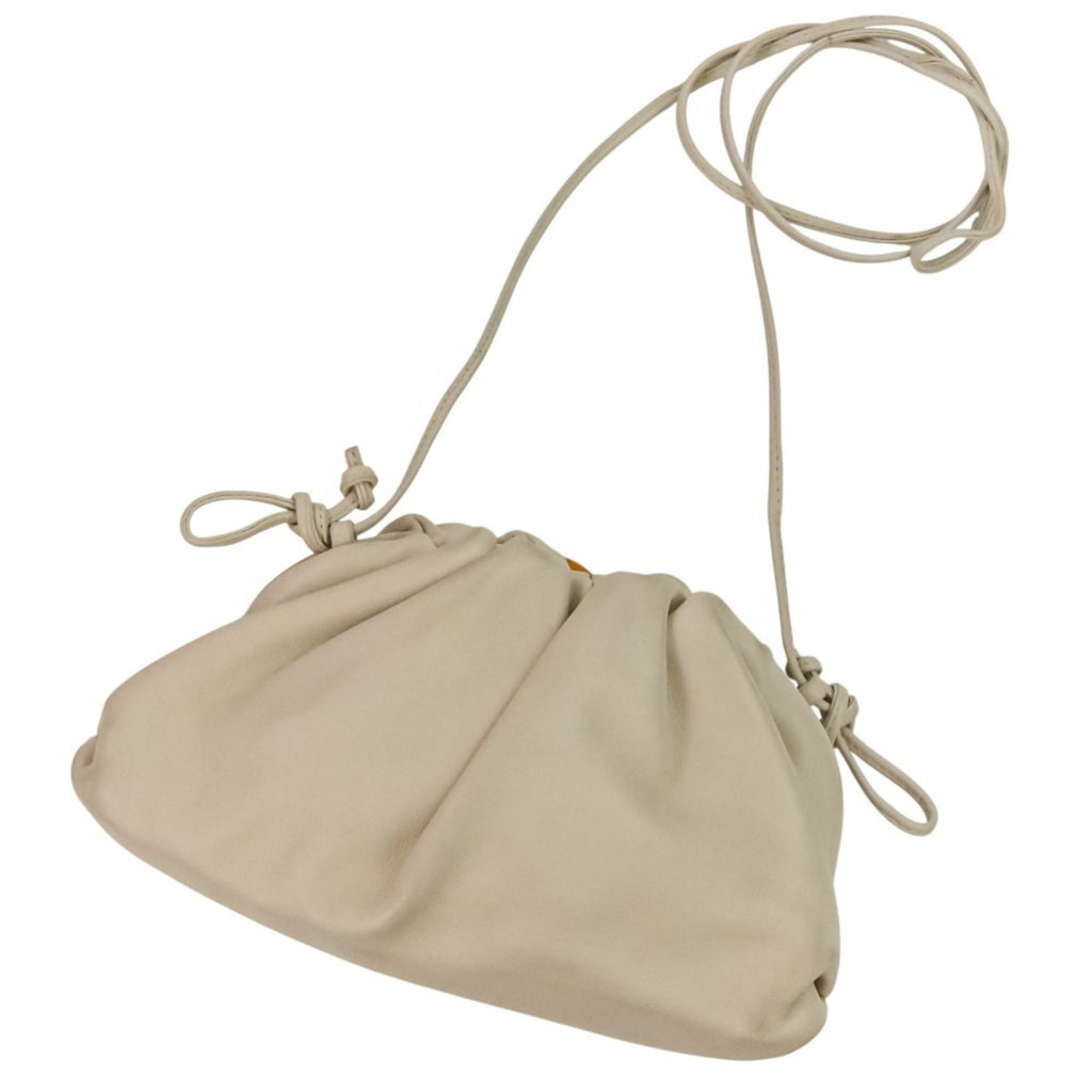 Bottega Veneta Ivory Leather Shoulder Bag