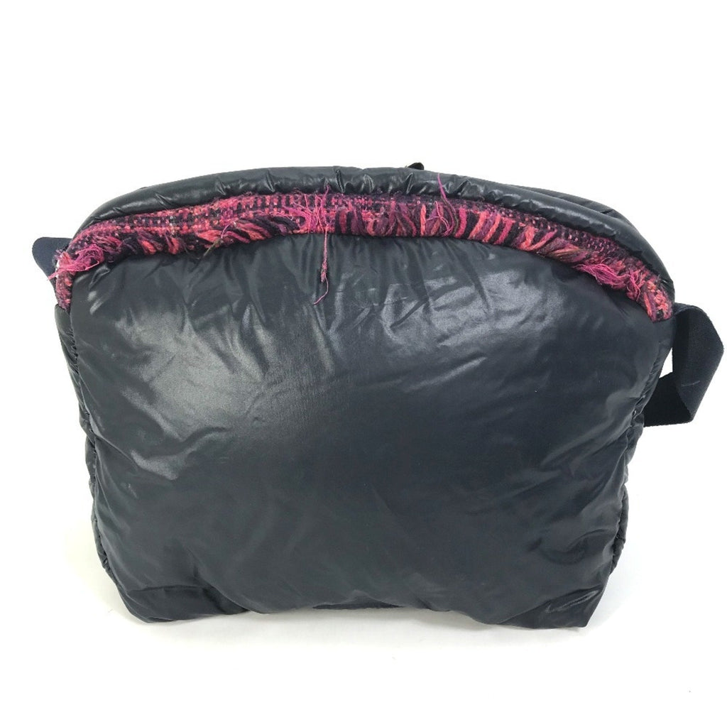 Chanel Navy Pink Nylon Tweed Fanny Pack Shoulder Bag