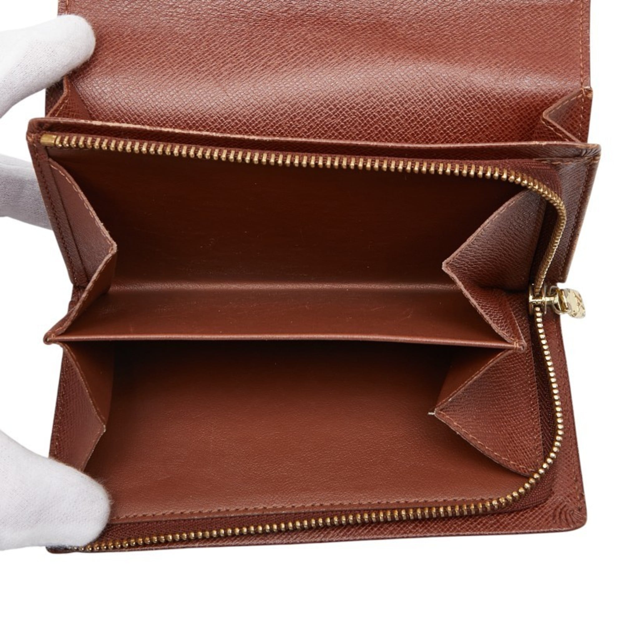 Louis Vuitton Brown Pvc Leather Wallet