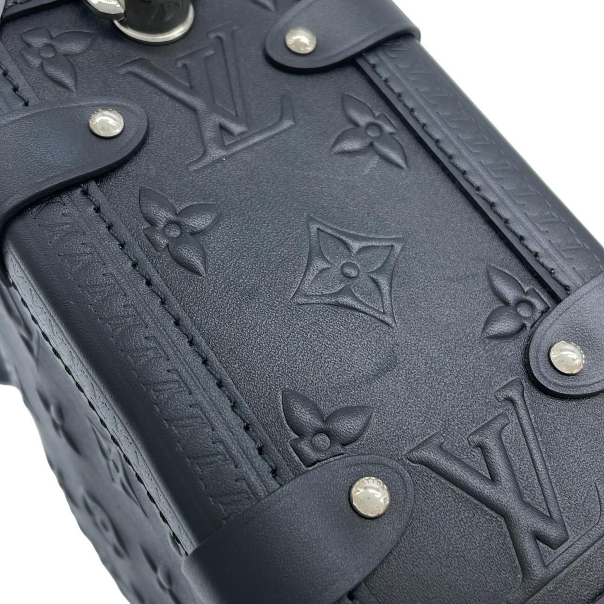 Louis Vuitton Black Leather Shoulder Bag