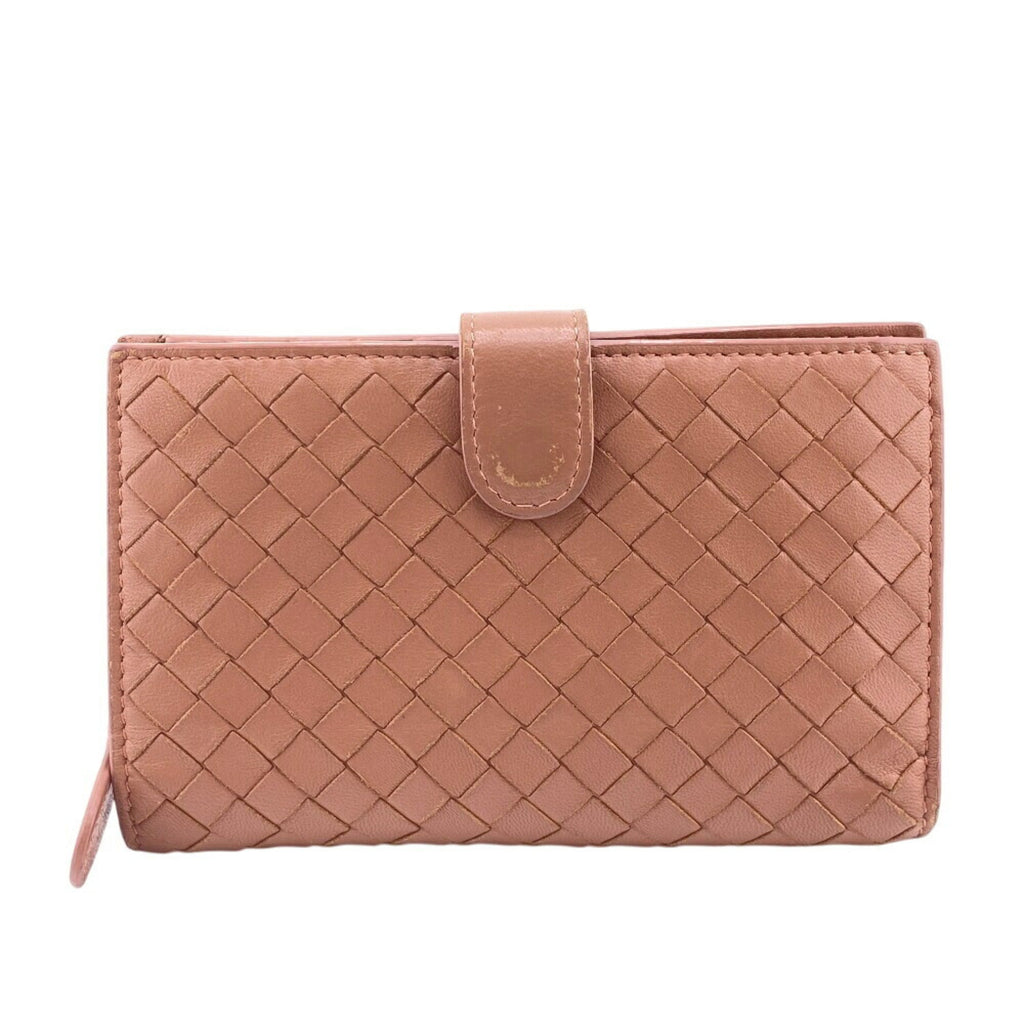 Bottega Veneta Intrecciato Pink Intrecciato Wallet (Bi-Fold)