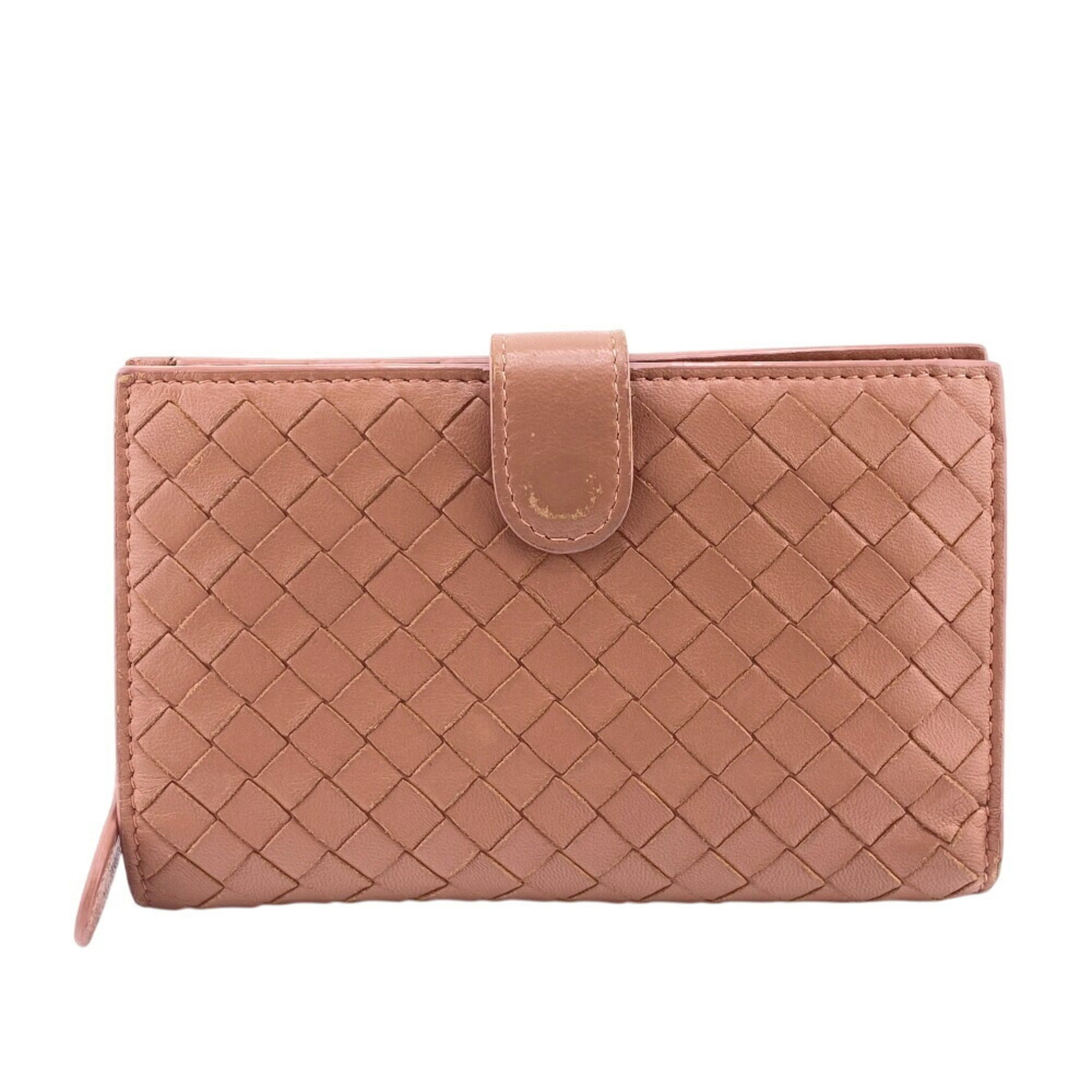 Bottega Veneta Intrecciato Pink Intrecciato Wallet (Bi-Fold)