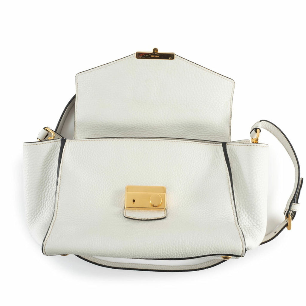 Prada White Leather Handbag