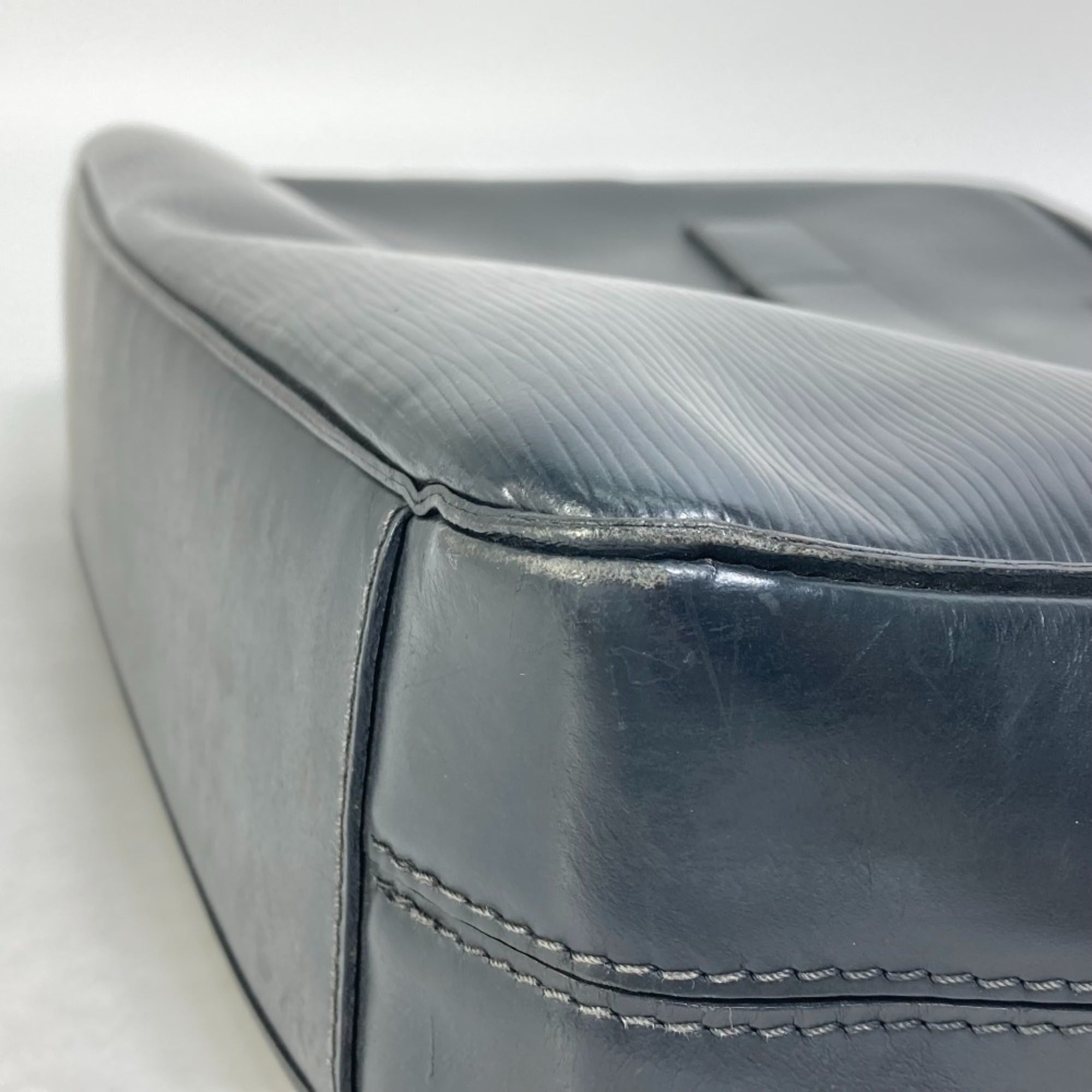 Louis Vuitton Blue Nuit Navy Epi Leather Handbag Tote Bag