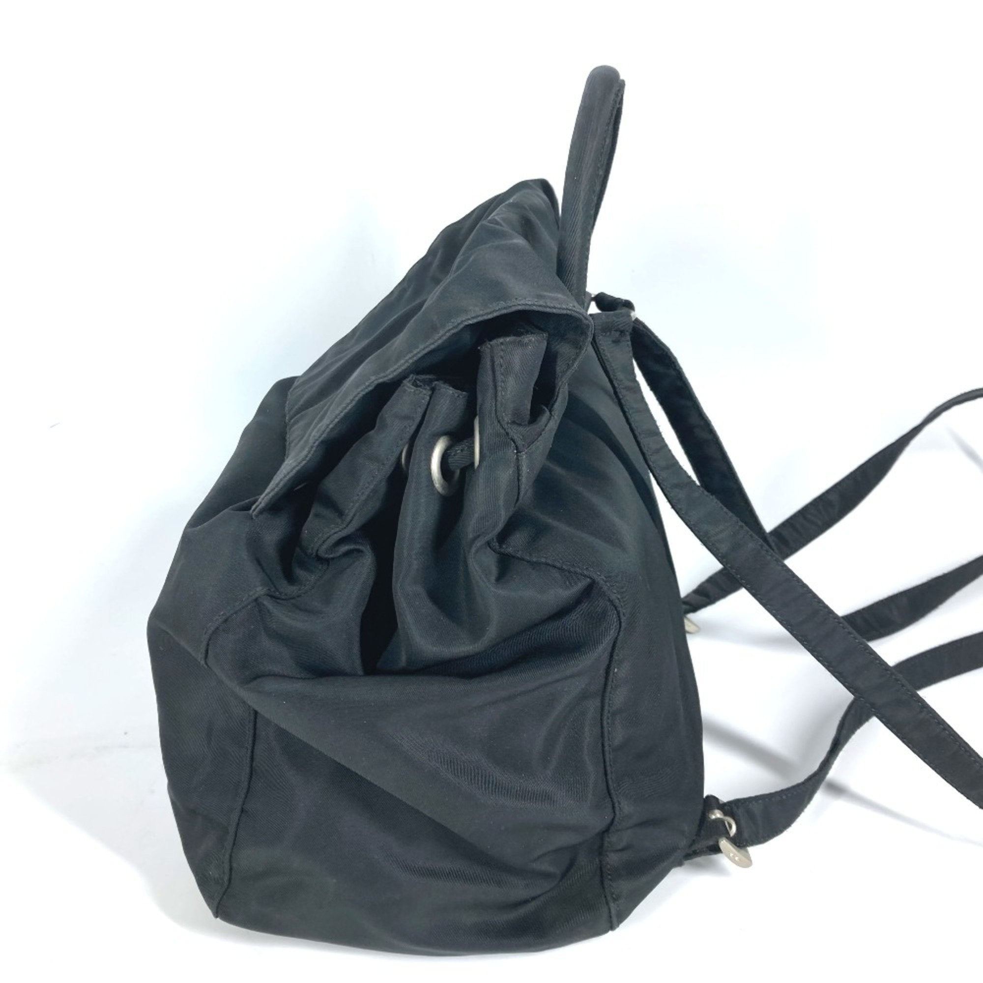 Prada Black Cloth Backpack