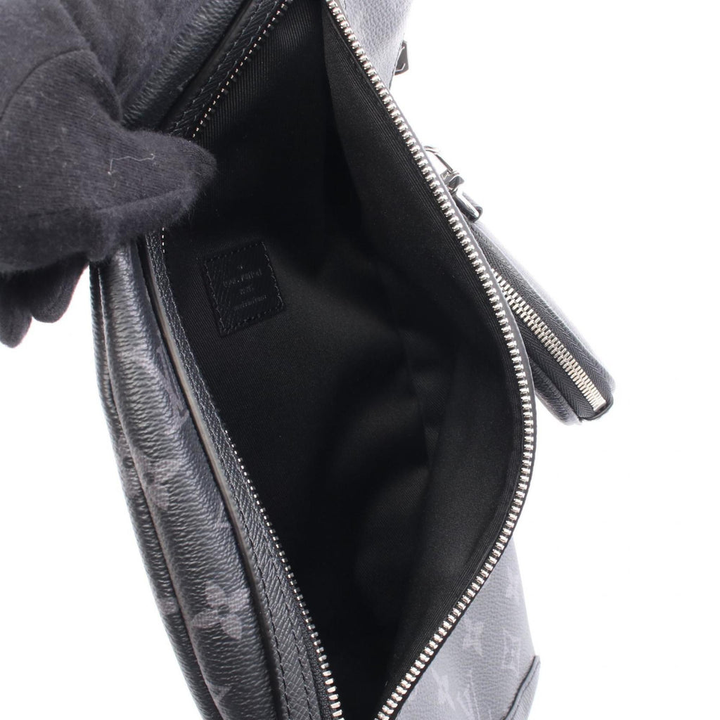 Louis Vuitton Black Coated Canvas Leather Fanny Pack