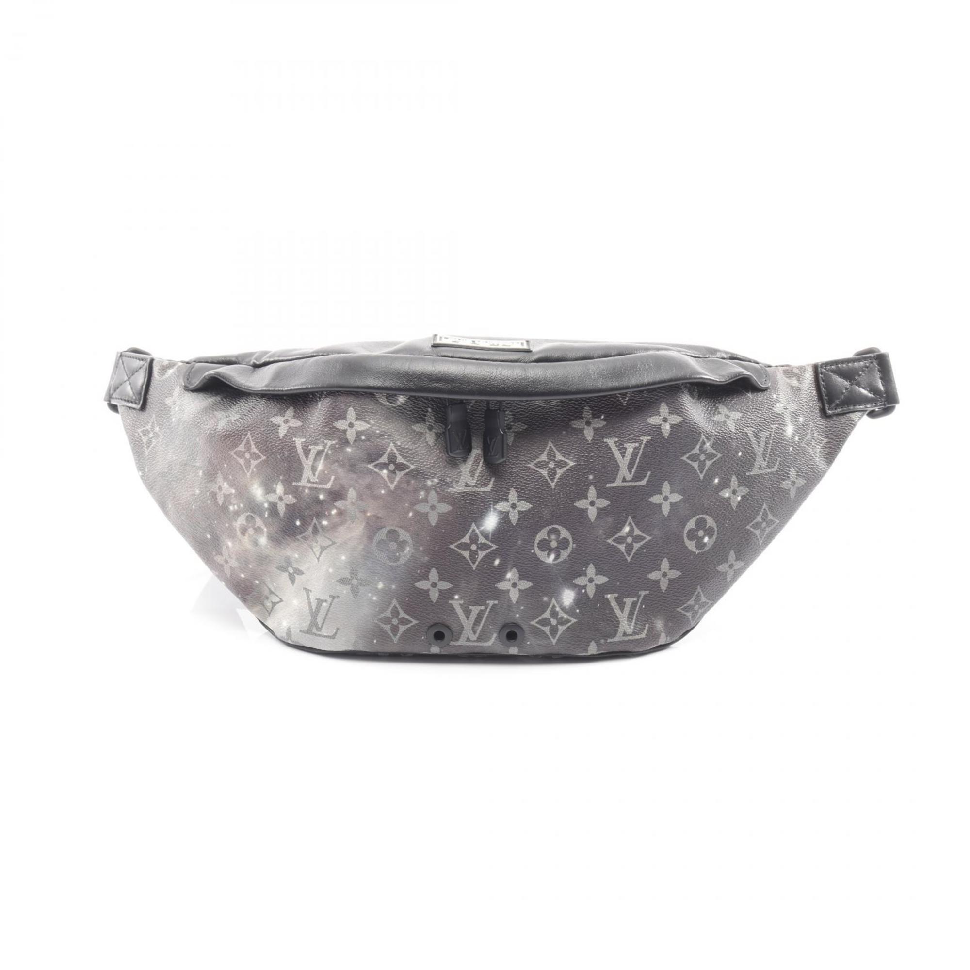 Louis Vuitton Black Gray Coated Canvas Fanny Pack