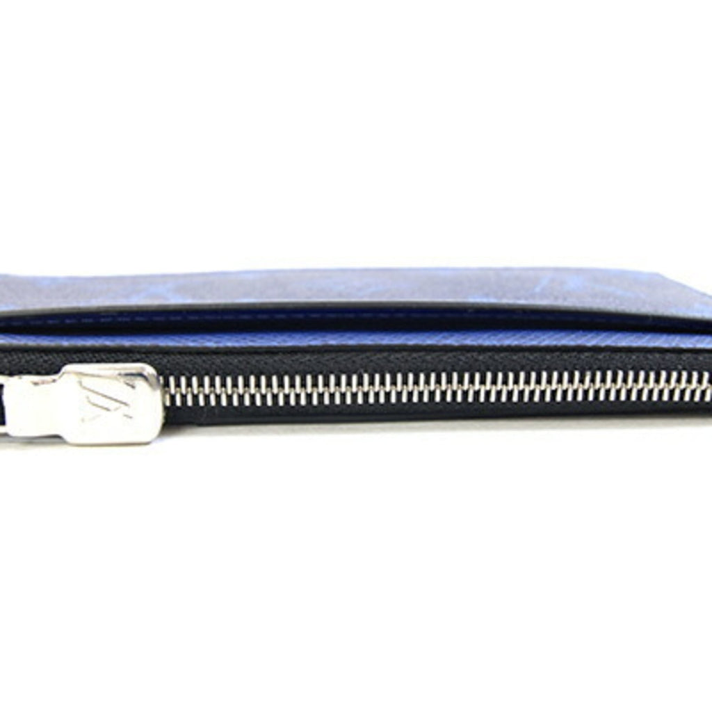 Louis Vuitton Cobalt Monogram Coated Canvas Taigarama Leather Coin Purse/Coin Case