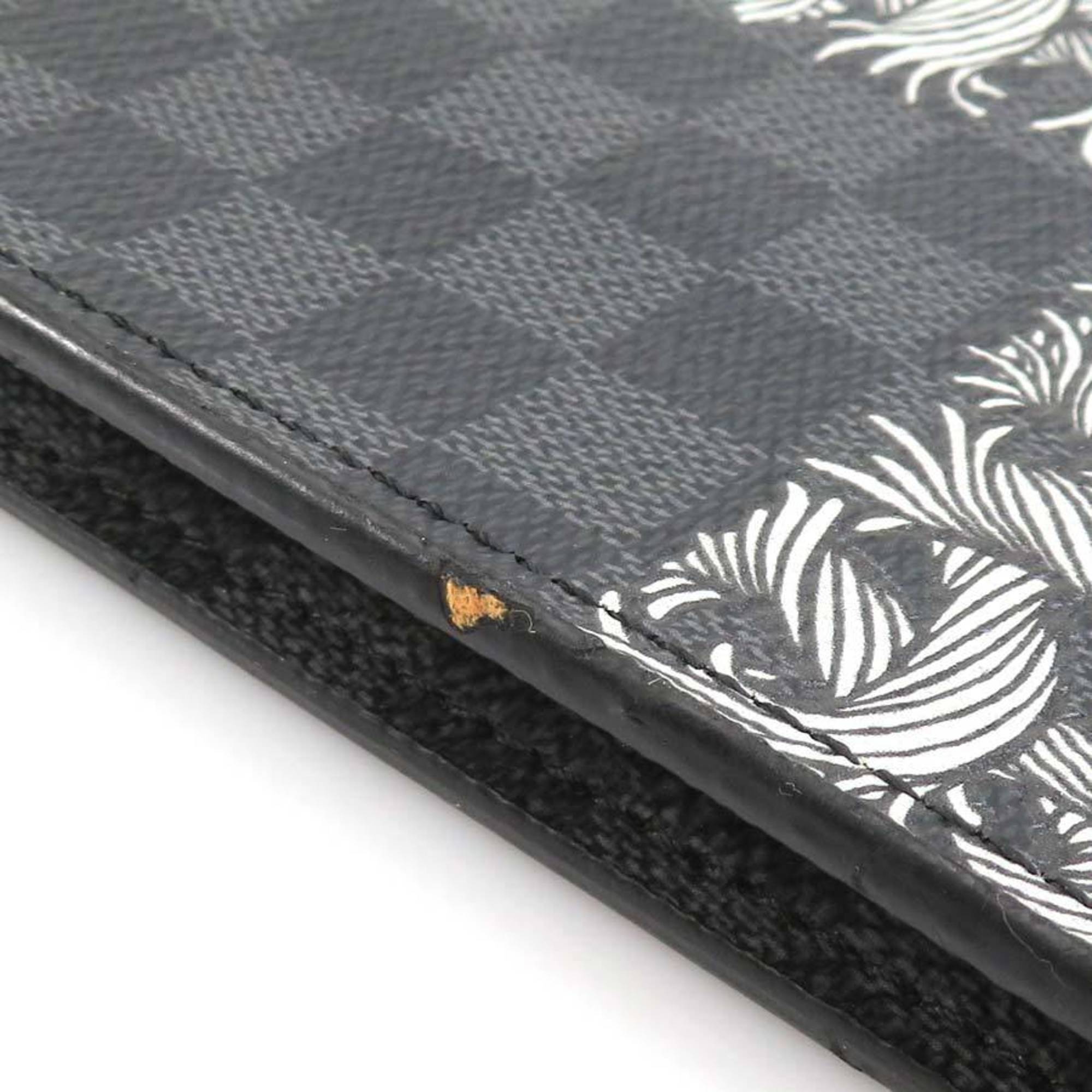 Louis Vuitton Black Damier Graphite Clutch Bag Pochette