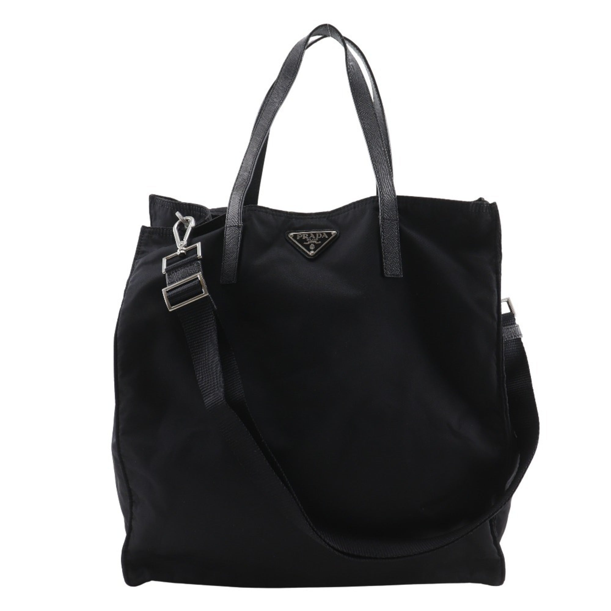 Prada Black Nylon Tote Bag