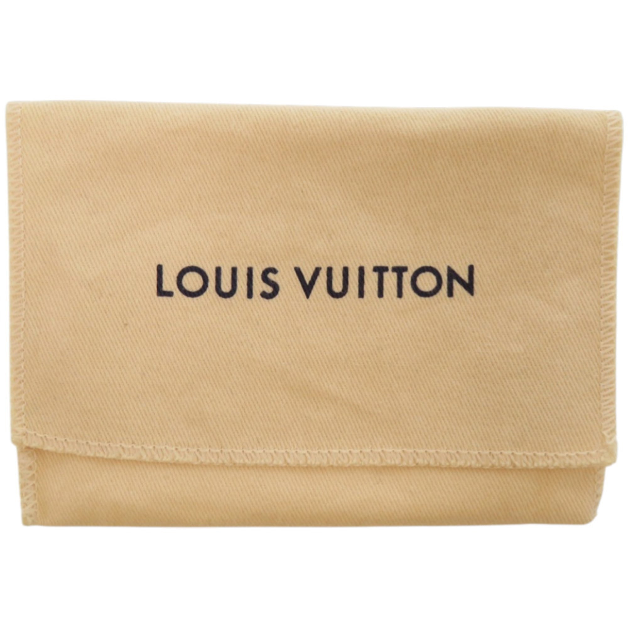 Louis Vuitton Purple Leather Wallet (Tri-Fold)