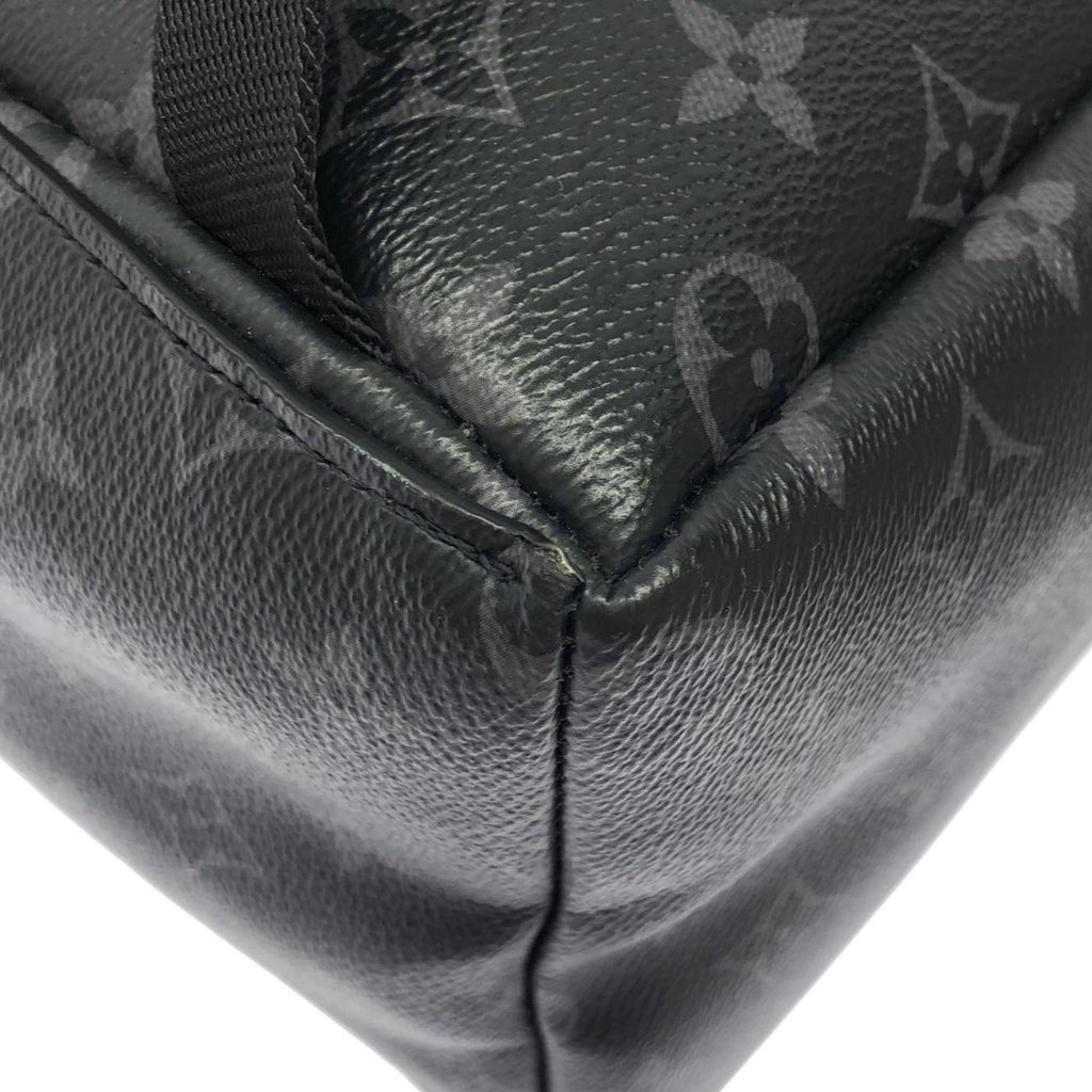 Louis Vuitton Black Green Coated Canvas Backpack