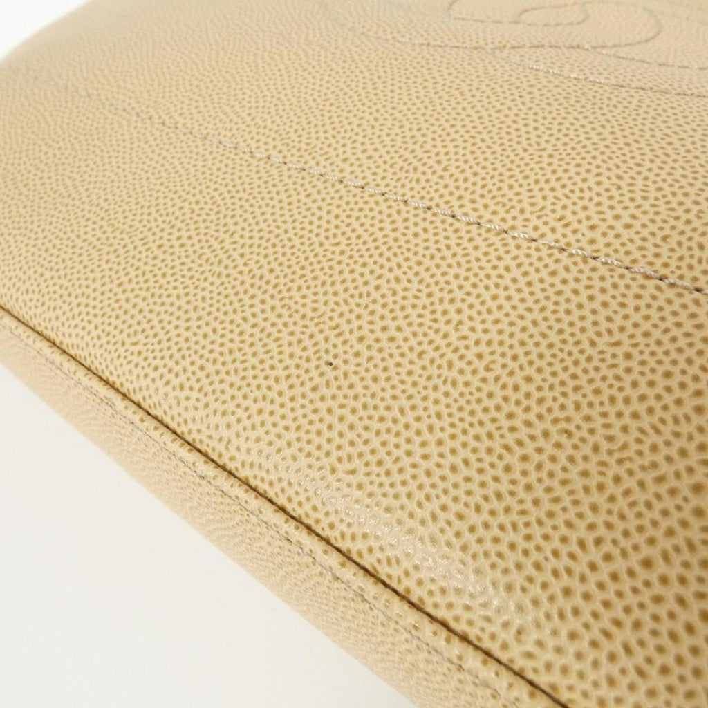 Chanel Beige Caviar Leather Handbag