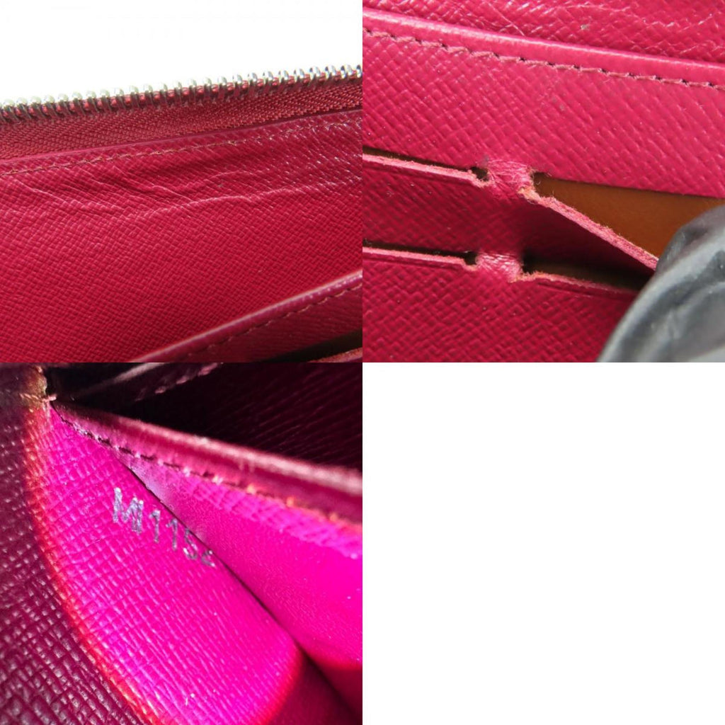 Louis Vuitton Bordeaux Fuchsia Epi Leather Long Wallet