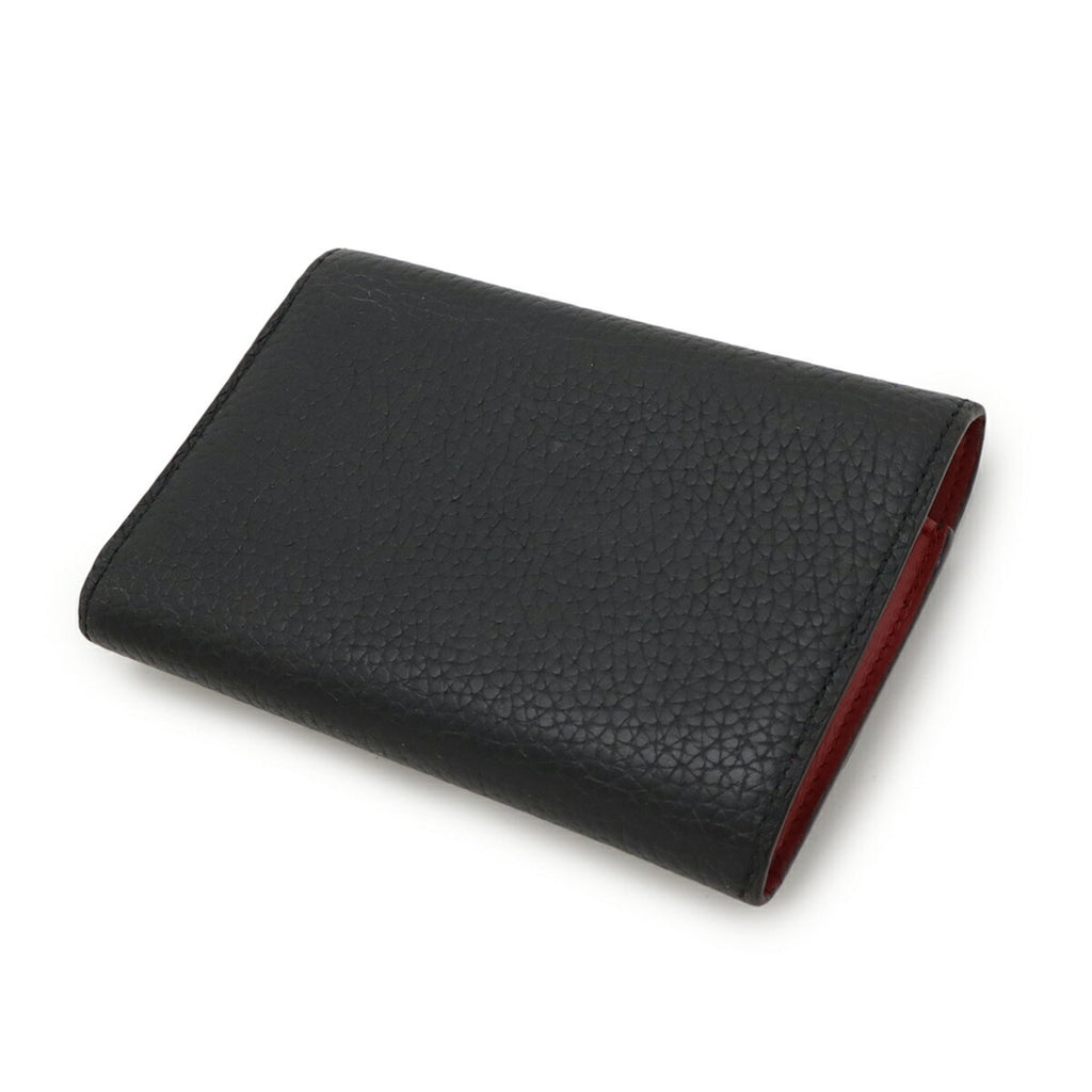 Louis Vuitton Hot Pink Noir Leather Wallet (Tri-Fold)