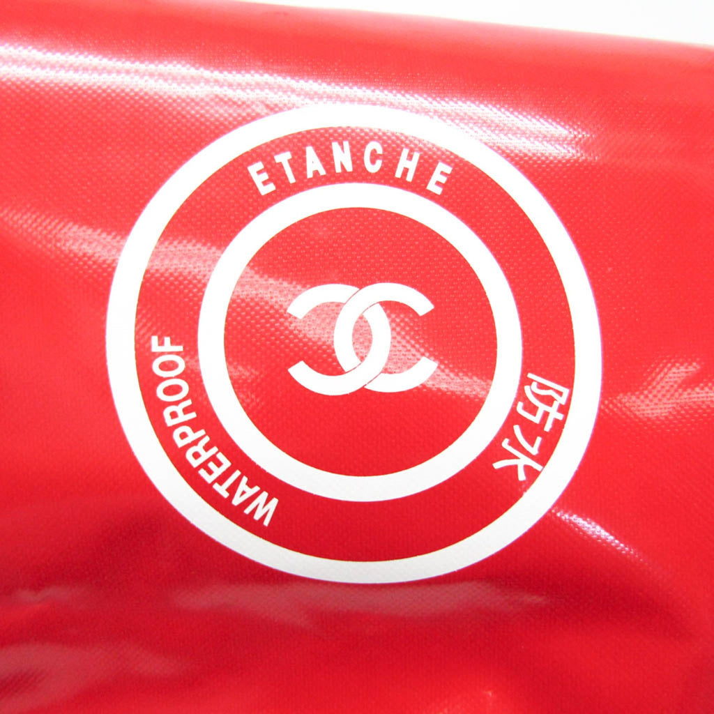 Chanel Red Color Vinyl Backpack