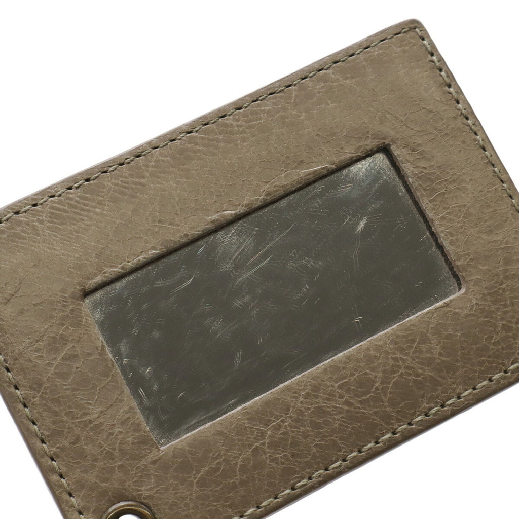 Balenciaga Grayish Leather Clutch Bag Pochette Shoulder